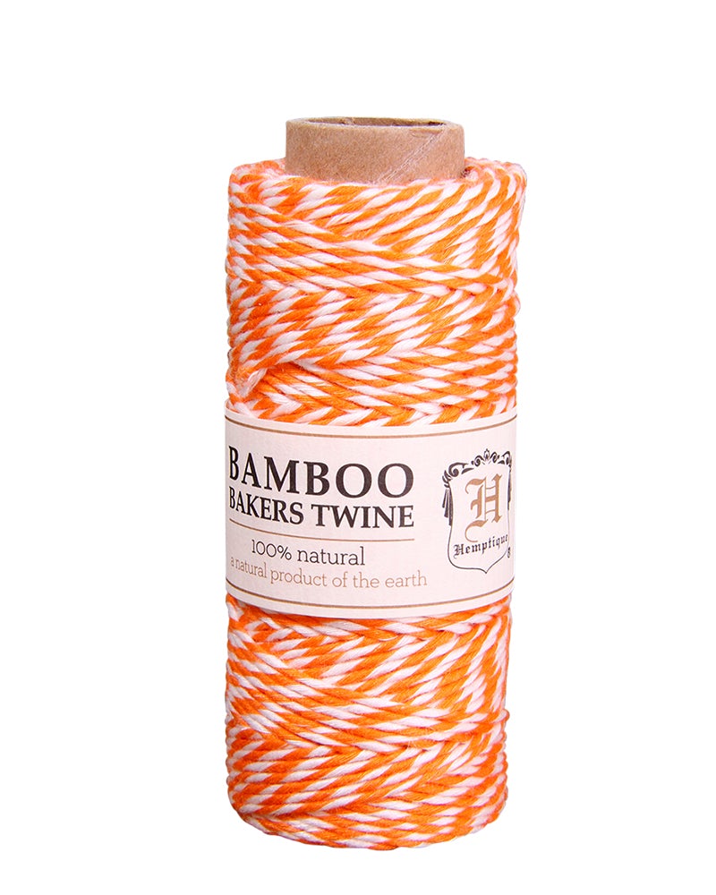 Hemptique Bamboo Bakers Twine Spools in Neon Turquoise/White | Michaels