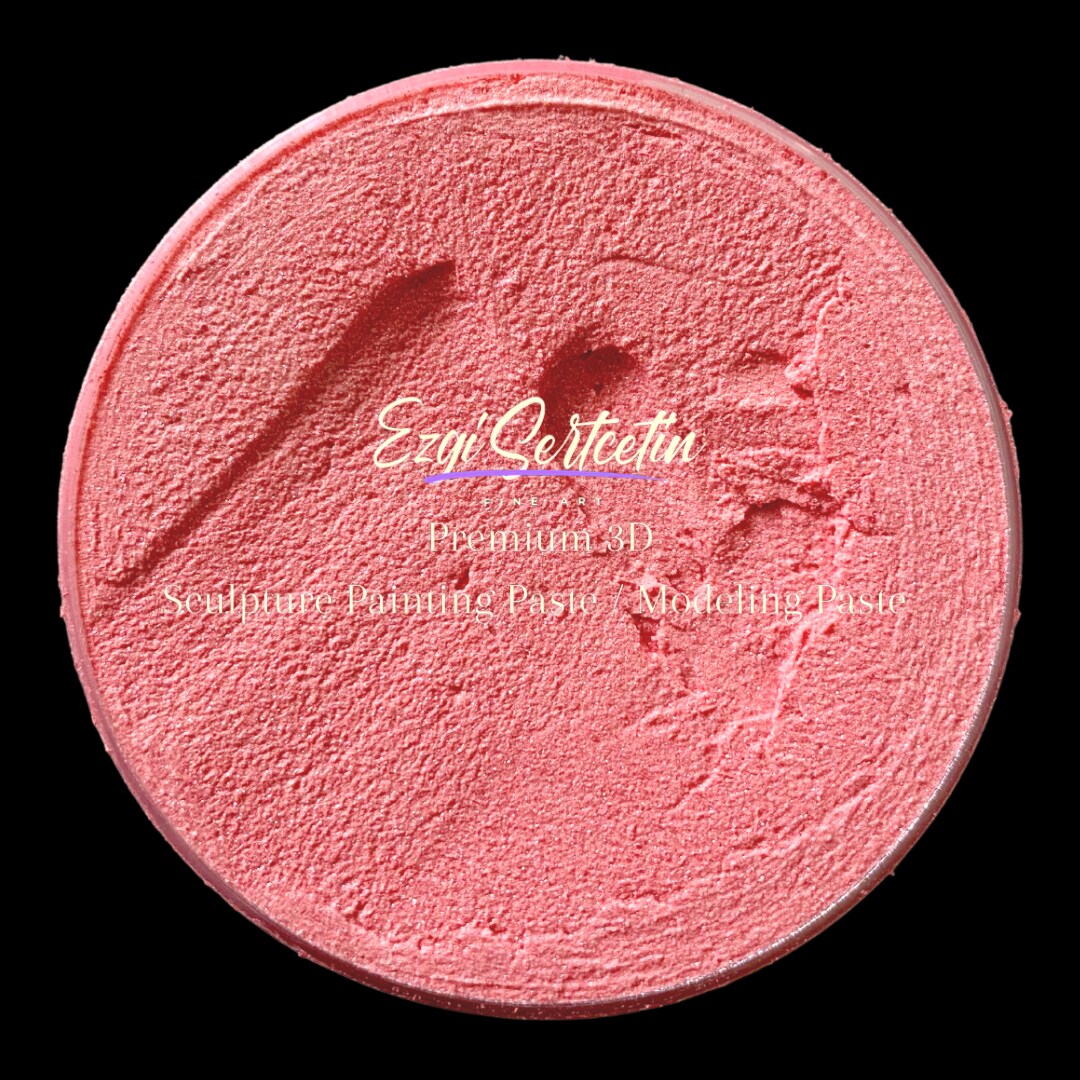 3D Premium Sculpture Painting Paste|Texture Paste|Decorative Plaster|Ready to Use|Ideal for Artwork|Stencil|Flowers|Texture|Art Relief|New Formula| 6 oz by Volume|Ezgi Sertcetin