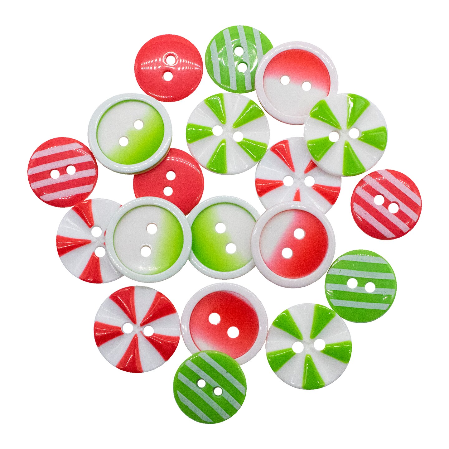 Buttons Galore Colors of Christmas Buttons for Sewing Crafts Scrapbooks DIY Projects - 3 Packs of Buttons 48 Buttons…