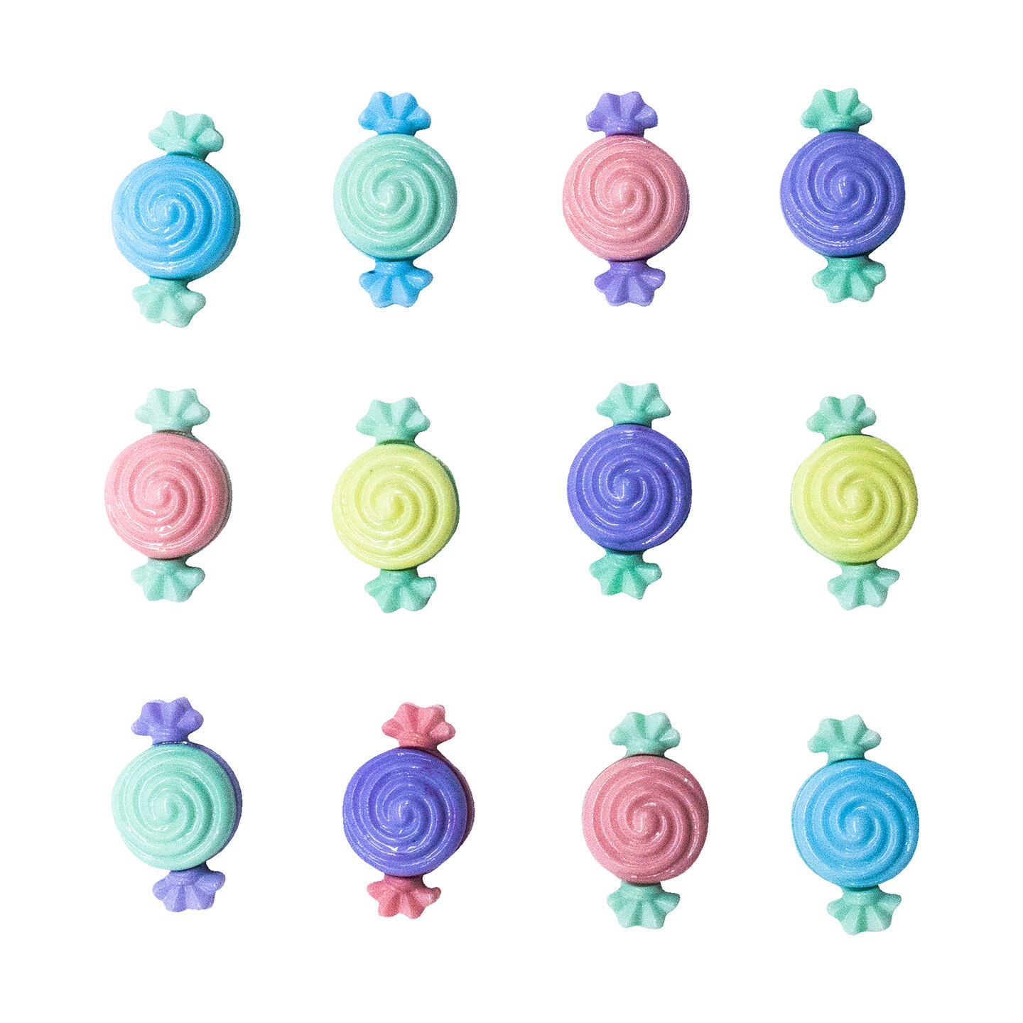 Buttons Galore Hard Candy Christmas Buttons for Sewing Crafts Scrapbooking DIY Projects. 36 Buttons - 3 Packs