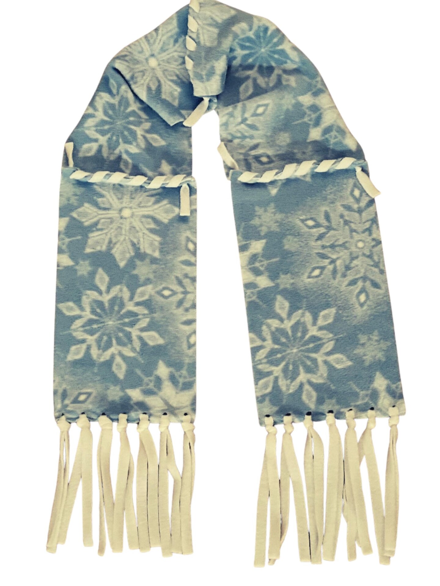 Make Your Own Fleece Scarf Kit Activity for Blind, Elderly, Disabled, Dementia/Alzheimer and Child Friendly, Simple Lacing, 7&#x22; x 52&#x22;