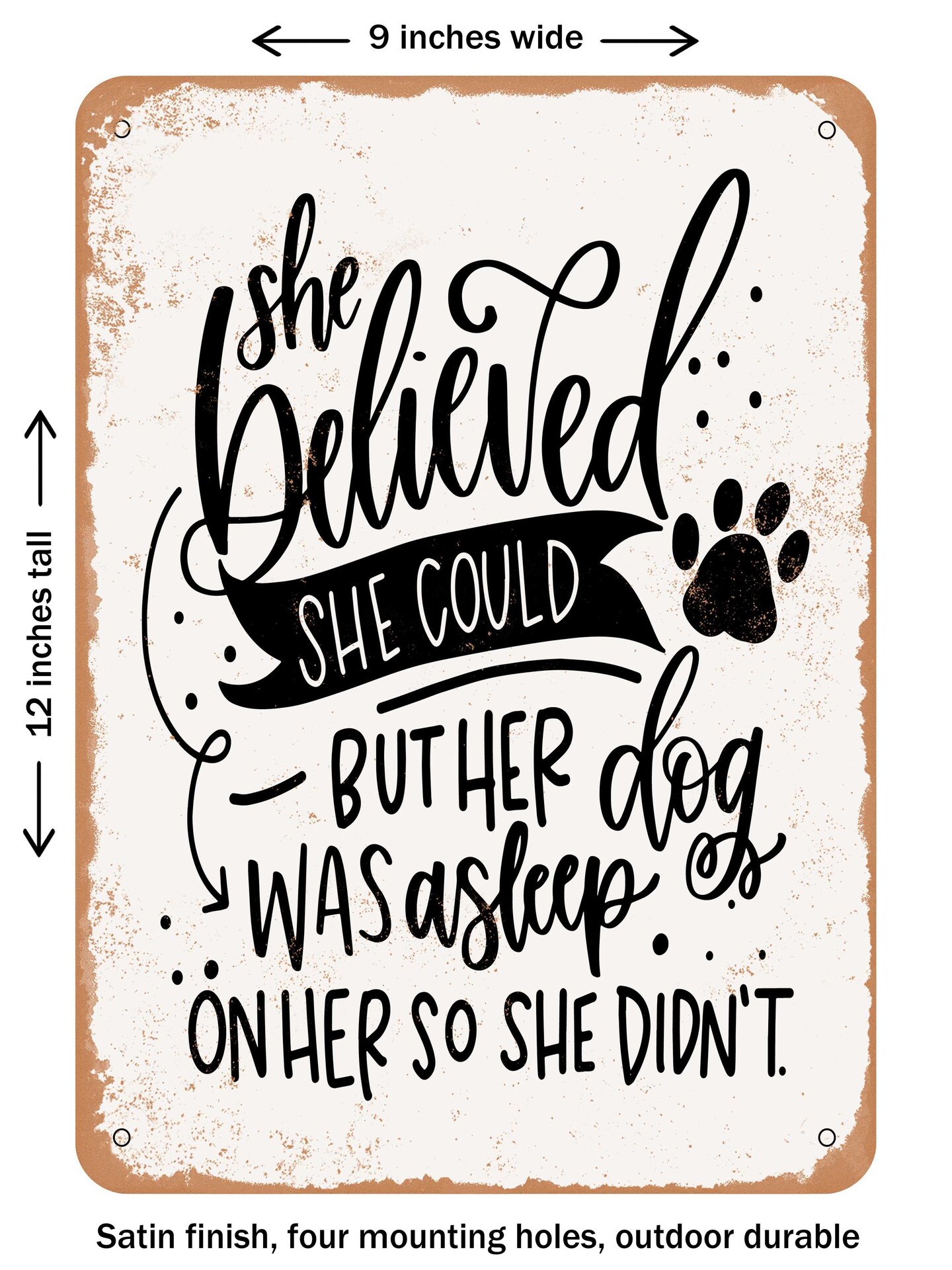Motivations-Kosmetiktasche „She Believed She Could So She Mastered It“ – 23,5x17 Cm, Waschbar | Geschenk Für Abschluss & Make-up-Fans