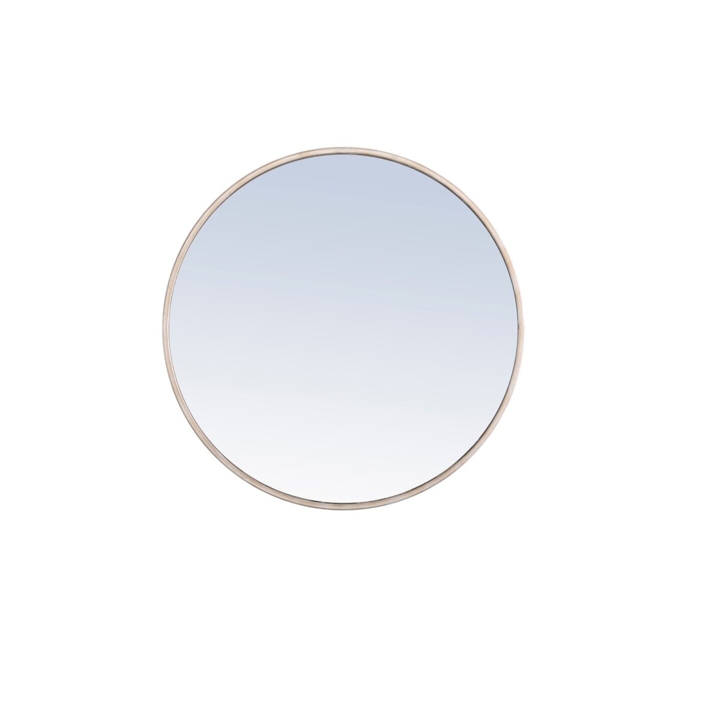 Metal frame Round Mirror 24 inch Silver finish | Mirrors | Michaels