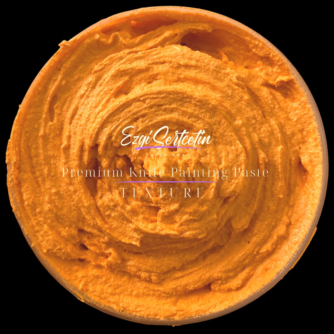 Premium Palette Knife Painting Paste|Modeling Paste|Texture Paste|Authentic Bright Colors|Ready to Use|Easy to Apply| 6oz by Volume|Ezgi Sertcetin