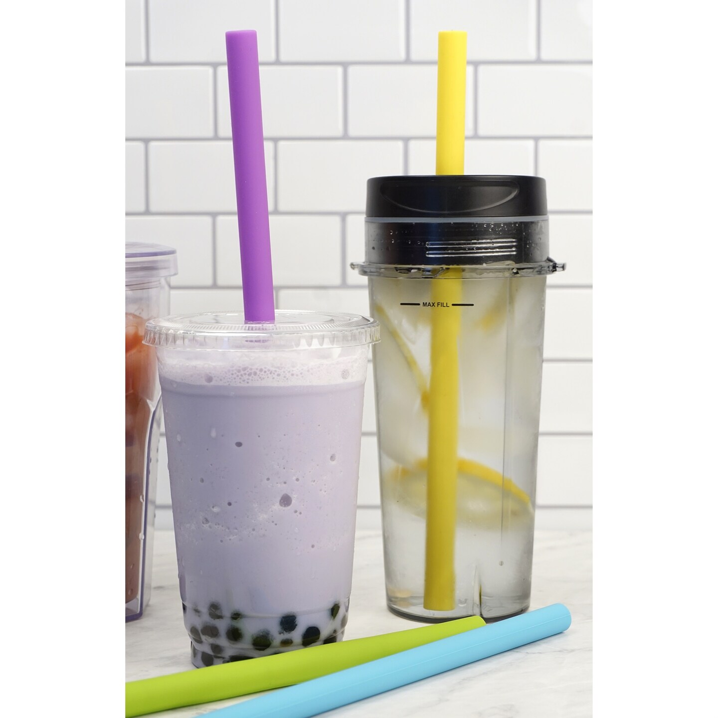 RSVP 10in Silicone Smoothie Straw Set Of 6 | Michaels