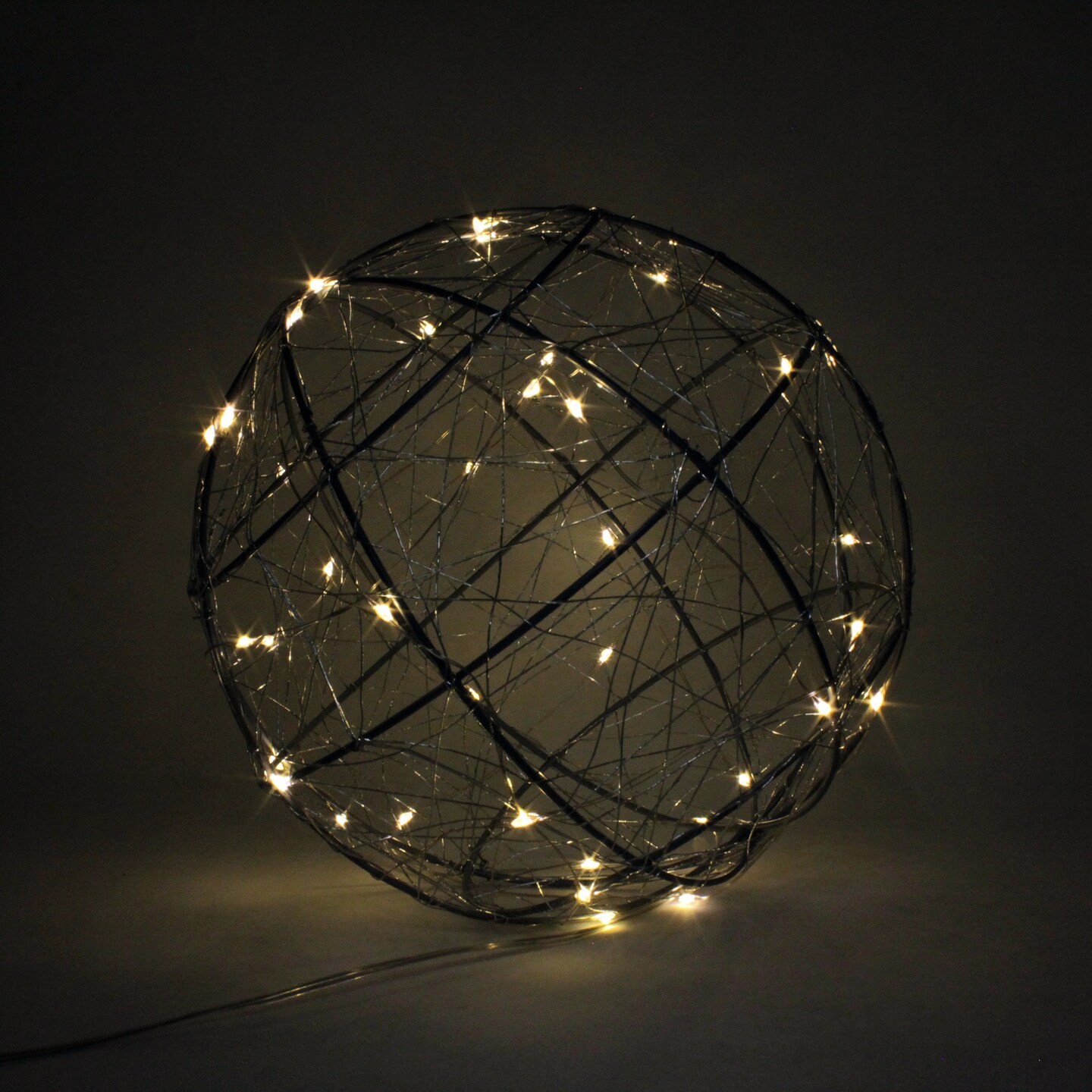 Perfect Holiday Large 120 LED Wire Ball Plug in Lights - Warm White