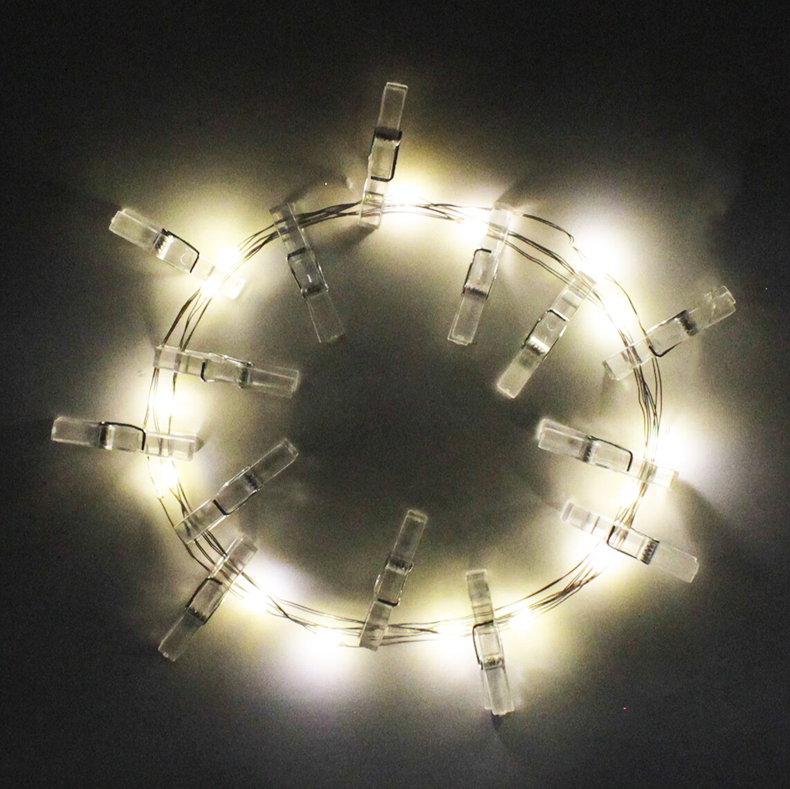 Perfect Holiday Photo Clip Silver Copper String Light - 15 LED