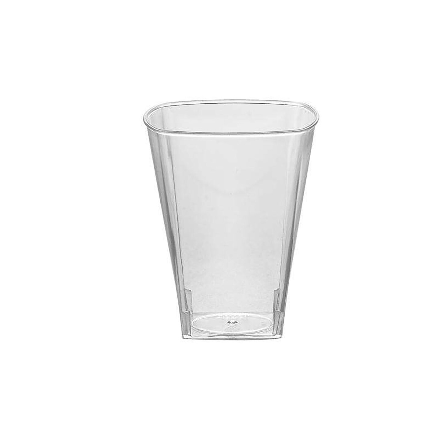 Clear Square Plastic Shot Glasses - 2 Ounce (960 Glasses)