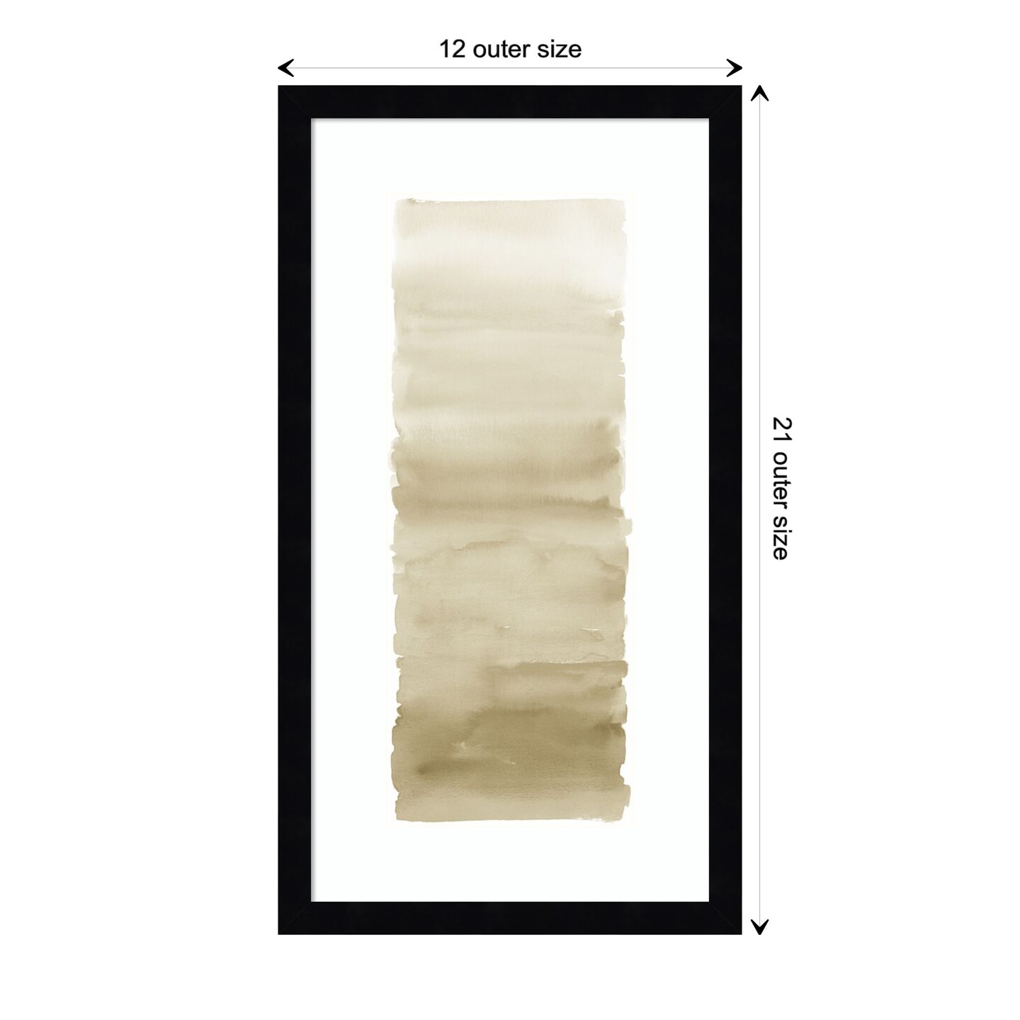 Cream Blend by Allie Corbin Wood Framed Wall Art Print