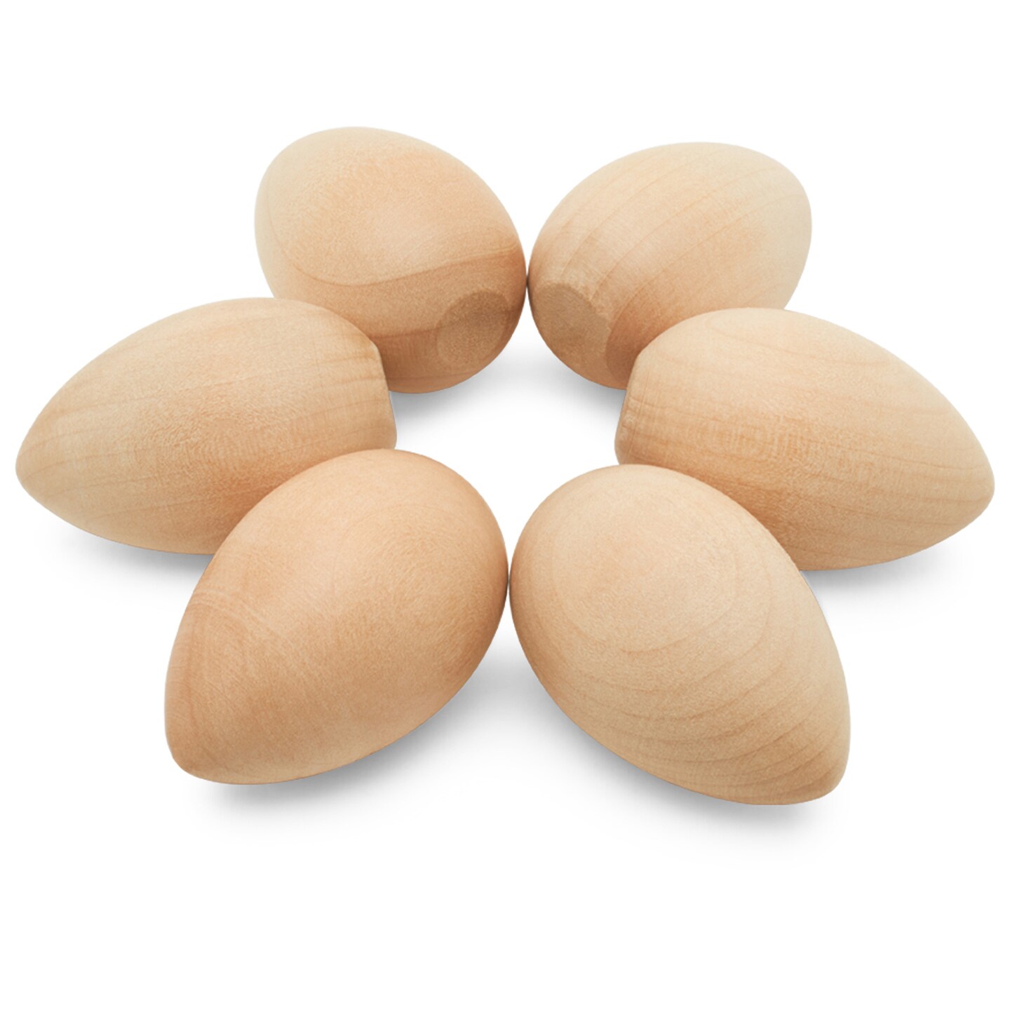 Wooden Eggs Unfinished Flat Bottom, Multiple Sizes Available, Craft Eggs & Easter Ornaments | Woodpeckers