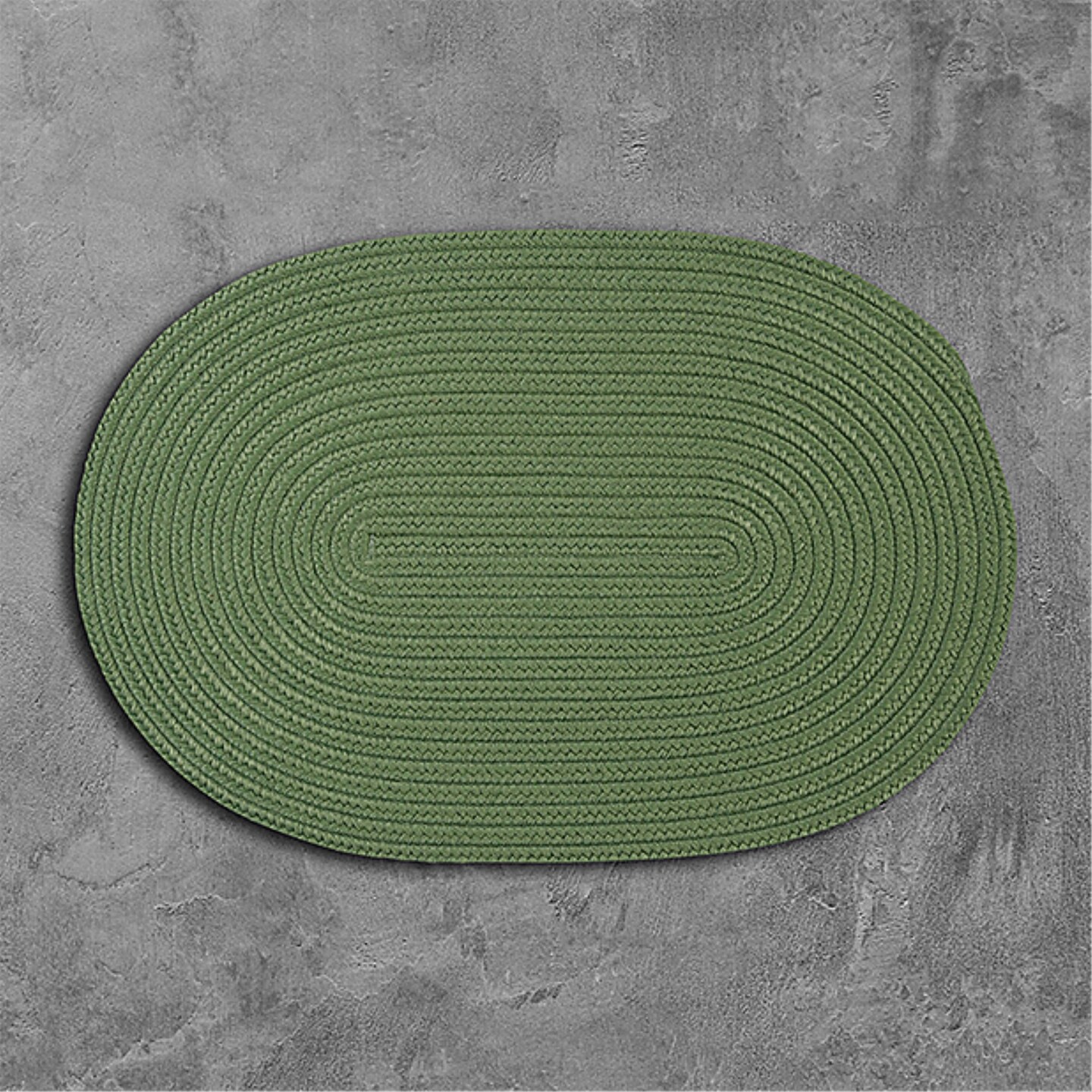 BR69R048X072 Boca Raton Moss Green 4'x6' Rug, 100 Polypropylene