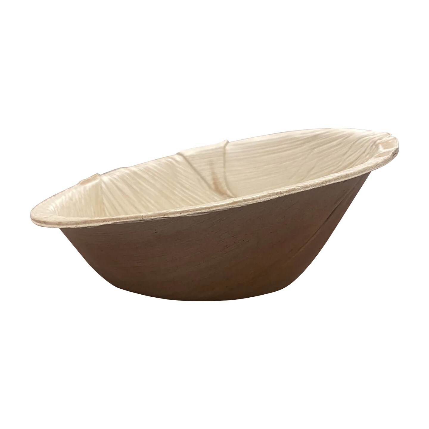 Oval Palm Leaf Eco Friendly Disposable Bowls - 6&#x22; (100 Bowls)