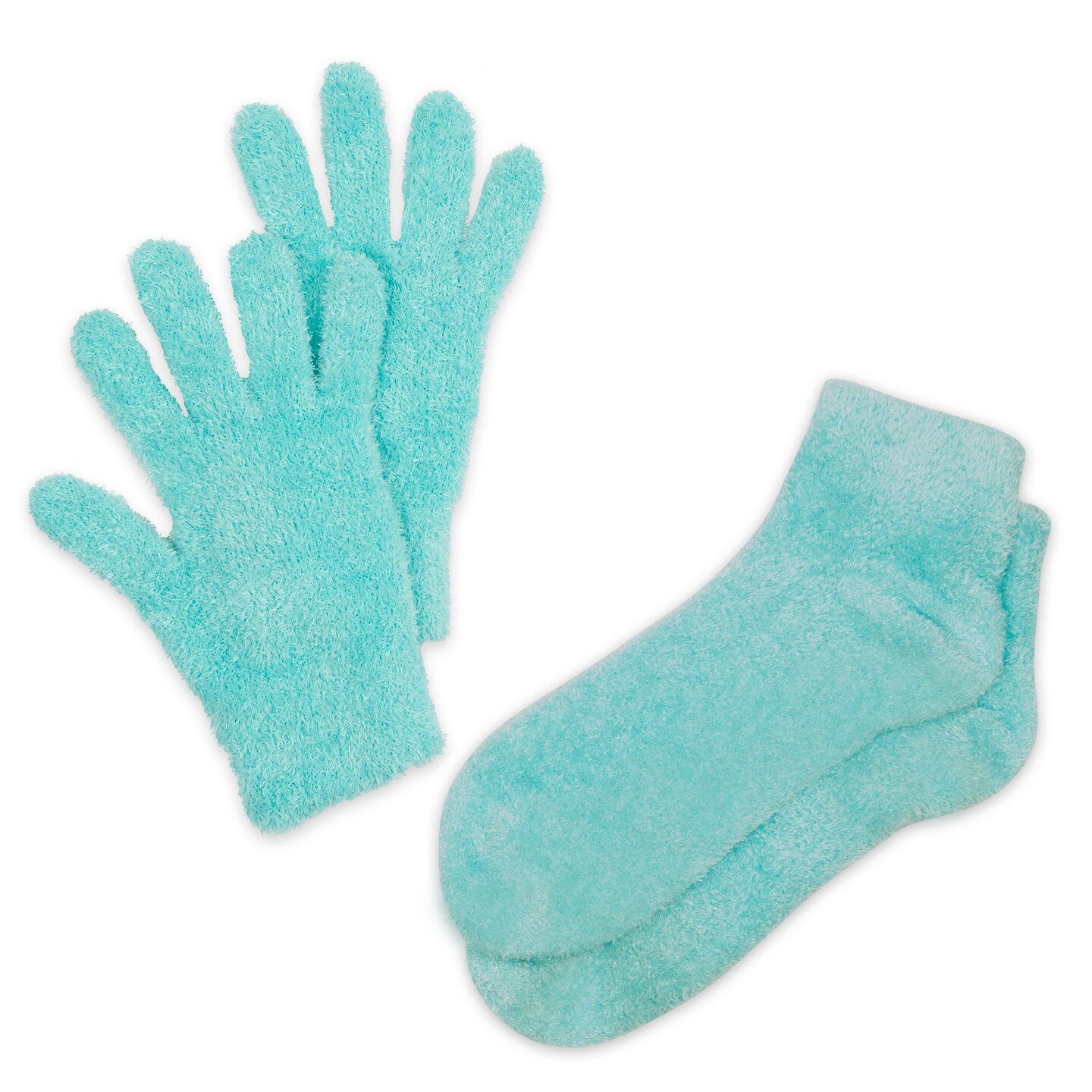 Bucky Spa Socks And Gloves Set Aloe Infused Teal Michaels