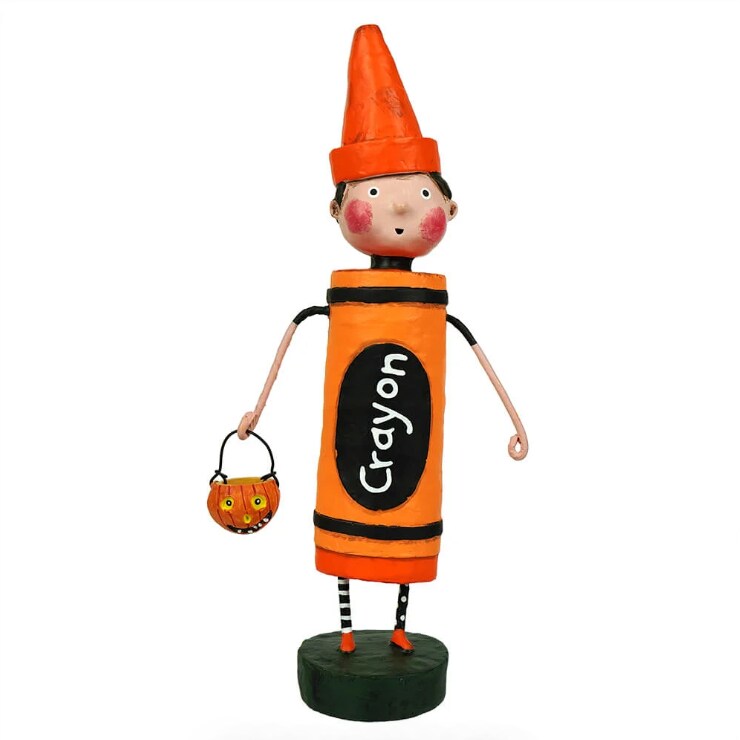 Lori Mitchell Halloween Collection: Orange Crayon Figurine