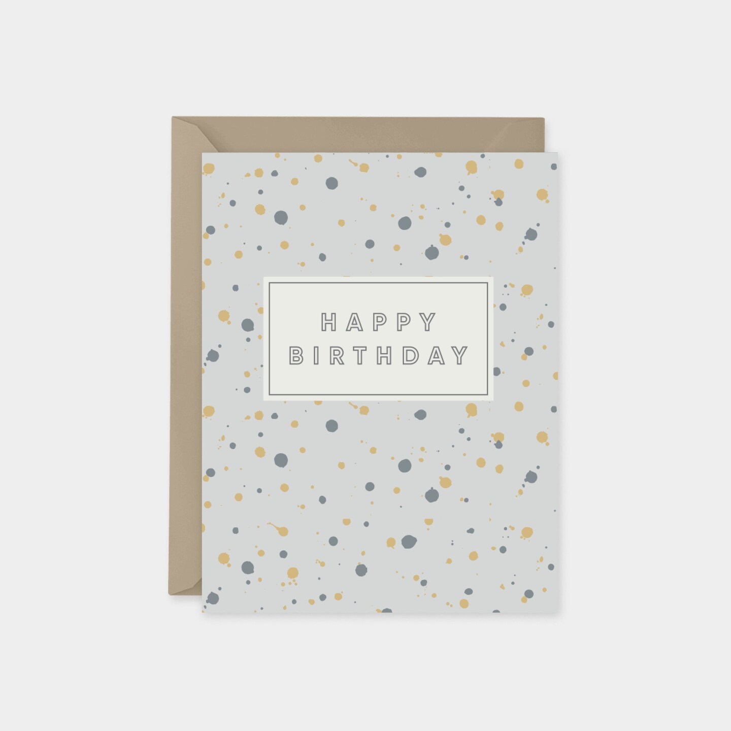 Ink Splot Happy Birthday Cards, Dot Pattern Cards, India Ink Birthday ...