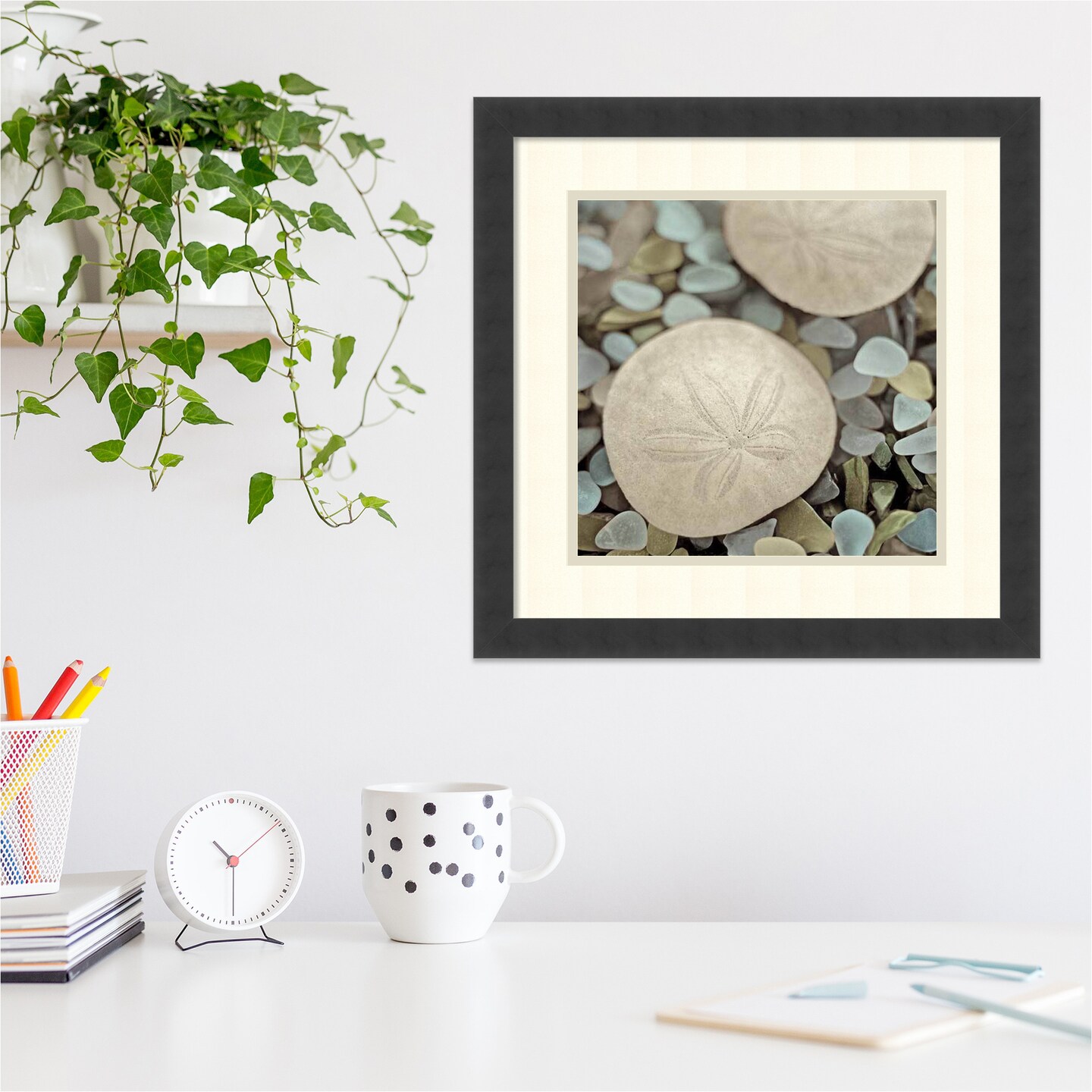 Aquatic 2 by Alan Blaustein Wood Framed Wall Art Print 18 in. W x 18 in. H