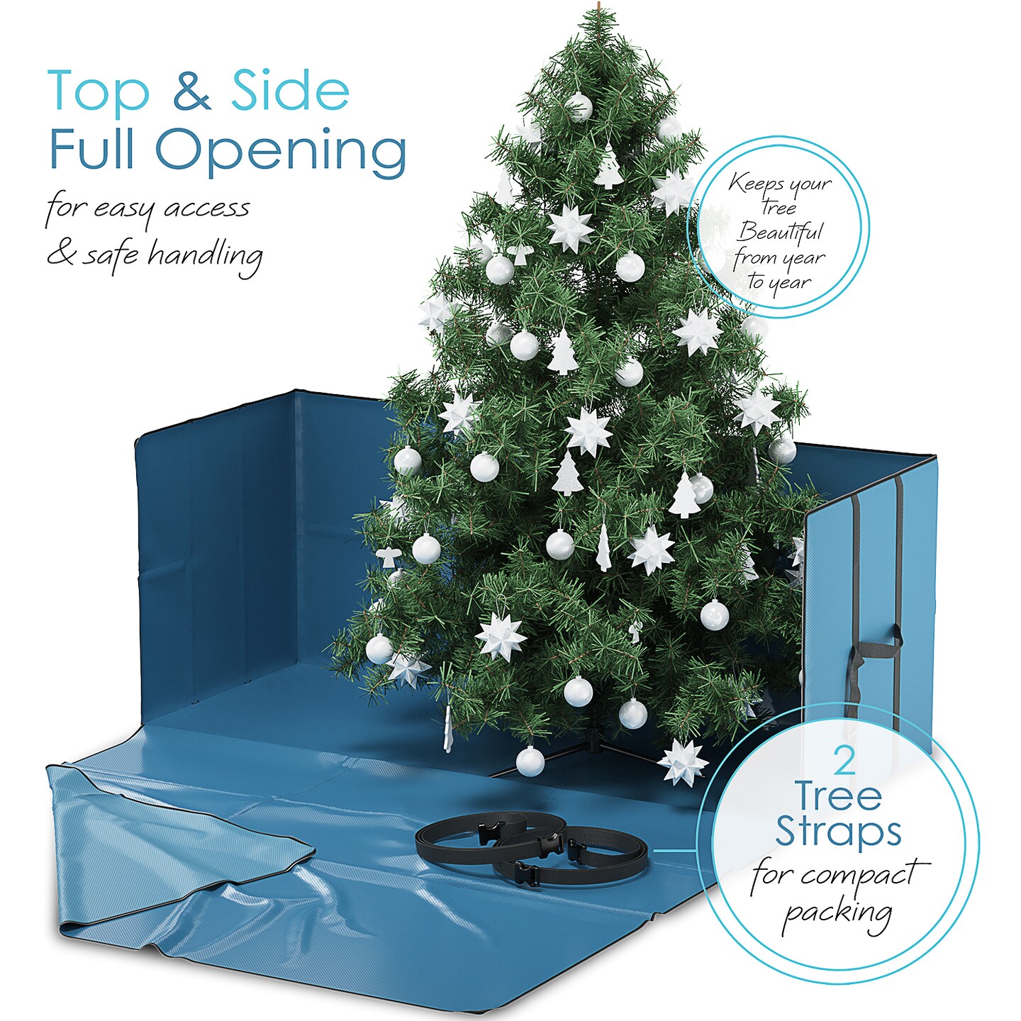 Hearth & Harbor Wide Opening Christmas Tree Storage Bag for Holiday