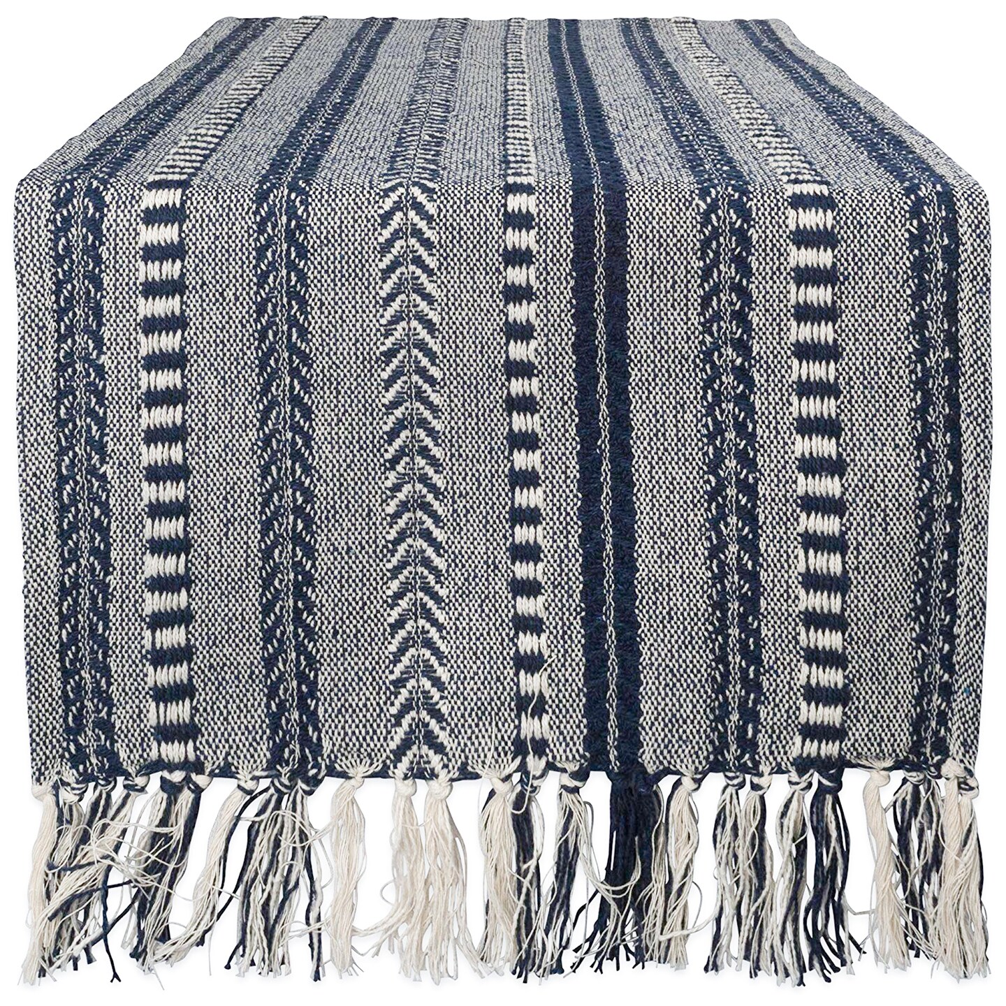 DII Navy Braided Stripe Table Runner Table Linens & Runners Michaels