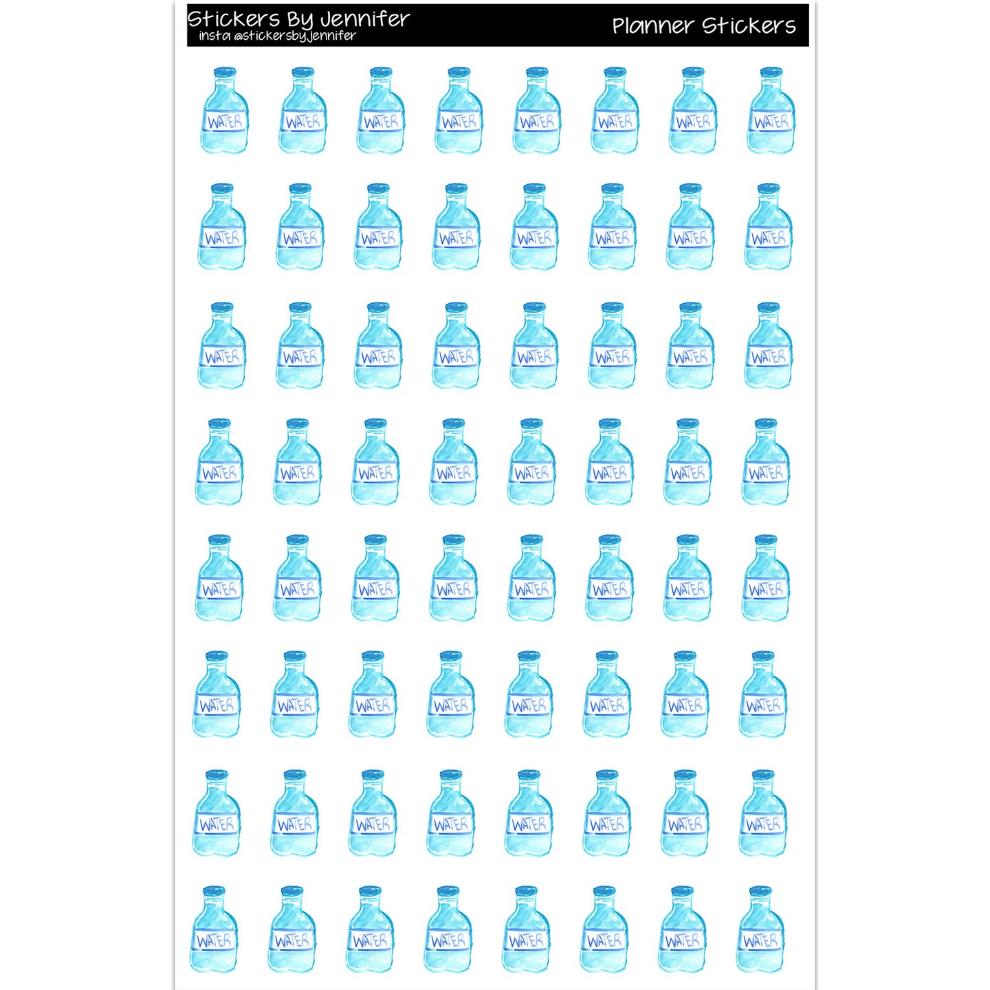 Water Bottle Planner Stickers Scrapbooking Kids DIY Arts Crafting
