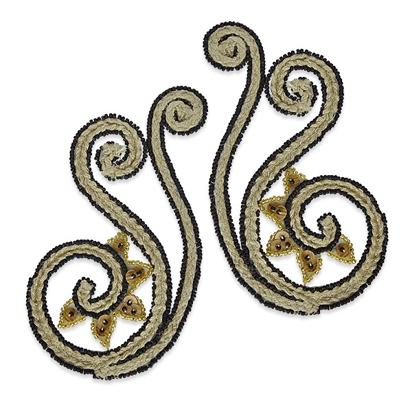 Rope Curls Natural Applique/Patch Pack of 2 | Michaels