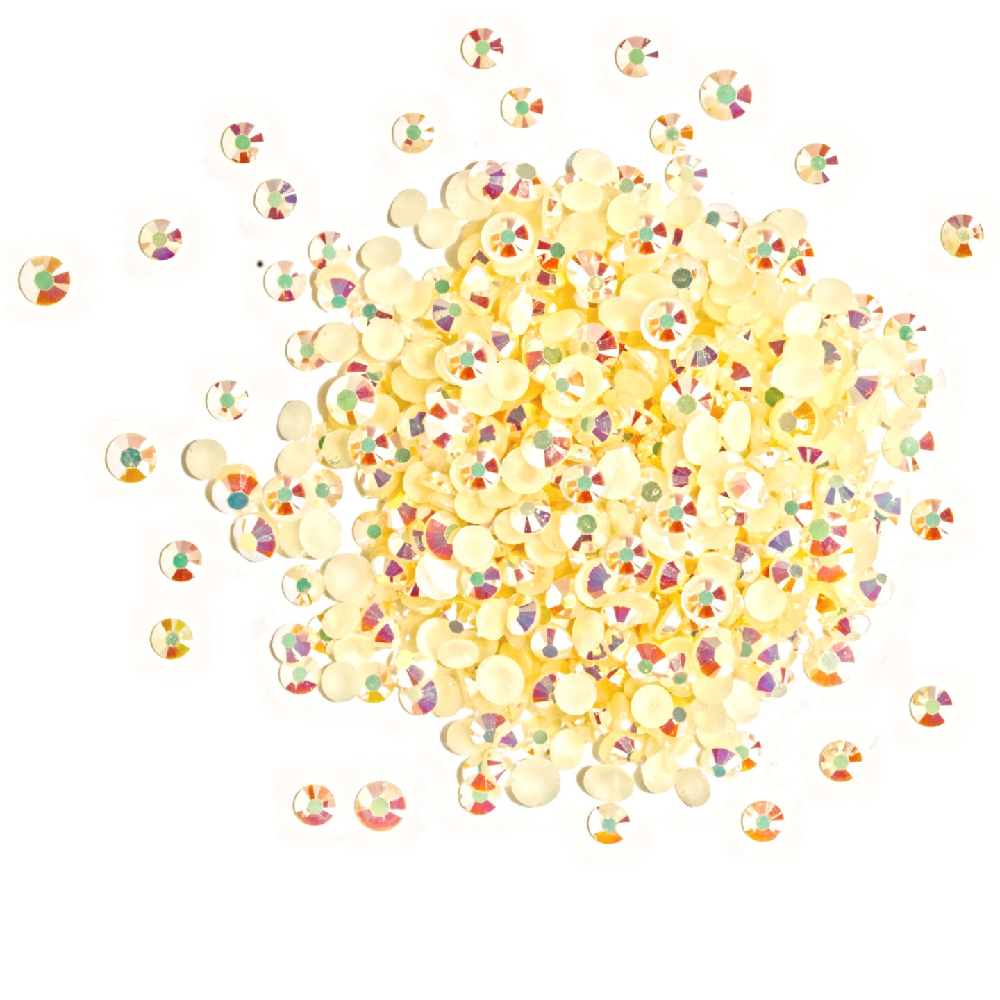 Buttons Galore and More Flat Back Jewelz Bundle in Gemstone Iridescent Colors - Over 4000 Gems