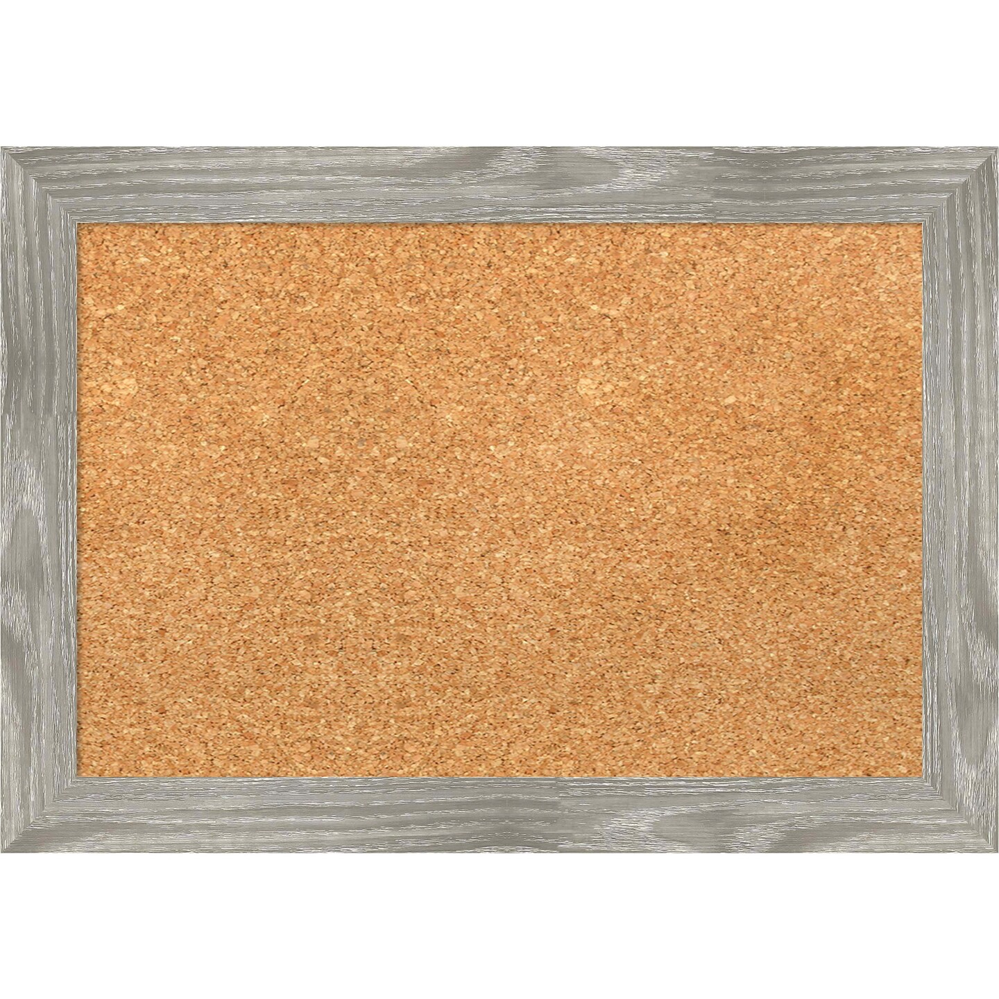 Cork Board, Dove Greywash Square Frame - Bulletin Board, Organization Board, Pin Board