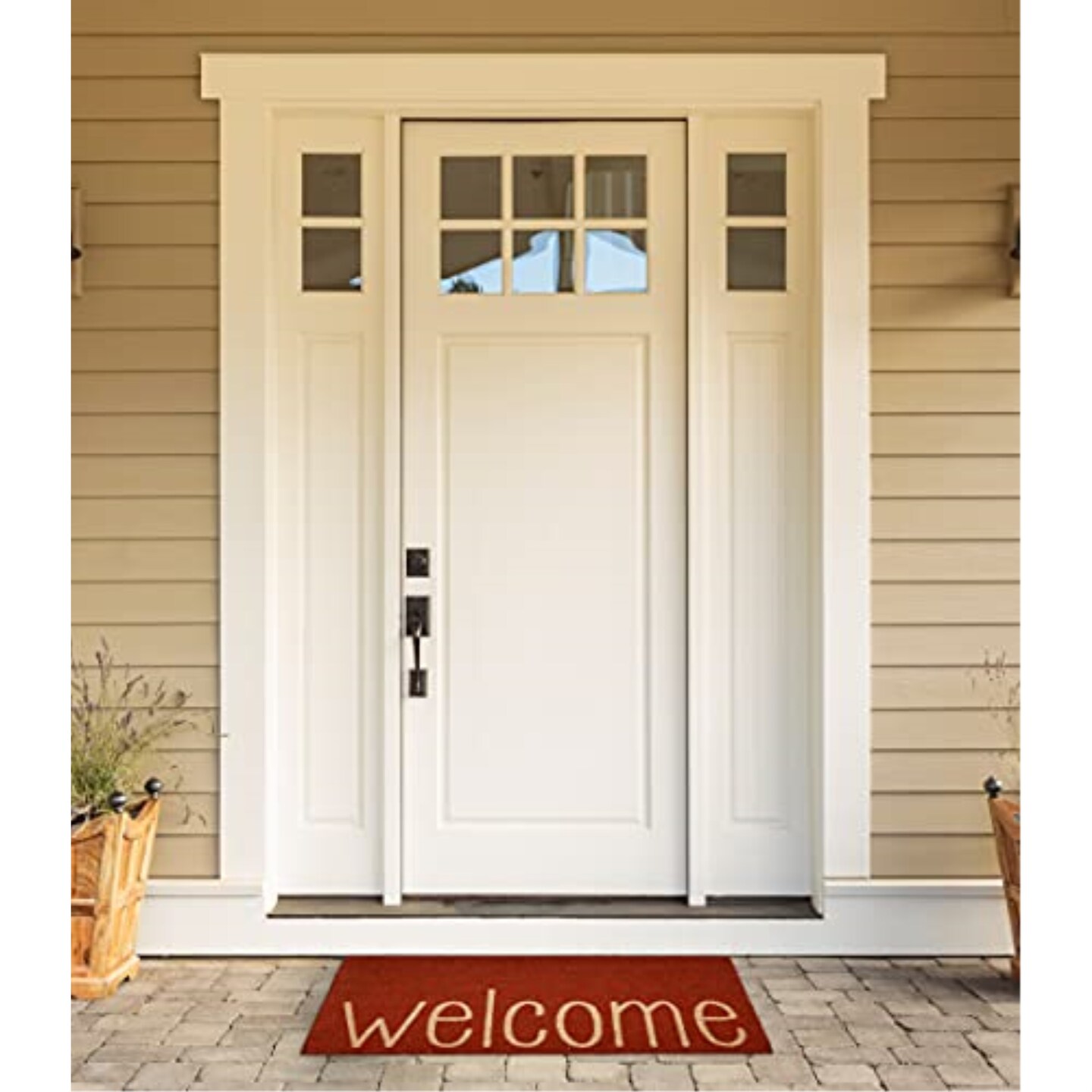 DII Rusty Orange Welcome Doormat