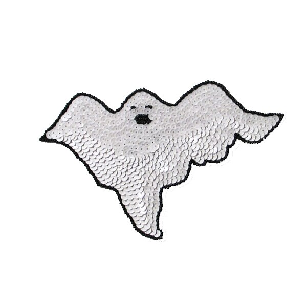 Happy Ghost Sequin Applique/Patch