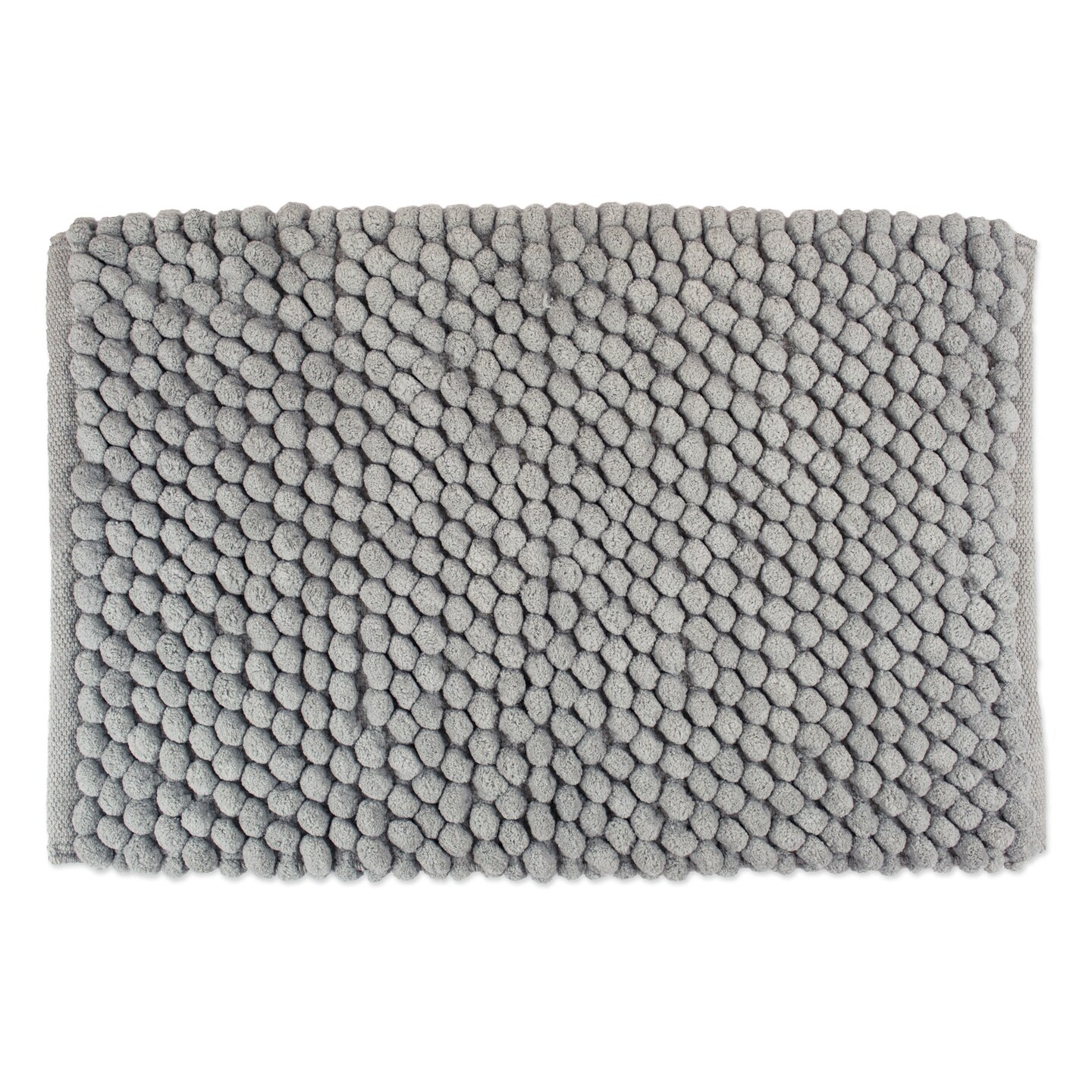 DII Solid Gray Microfiber Bath Mat