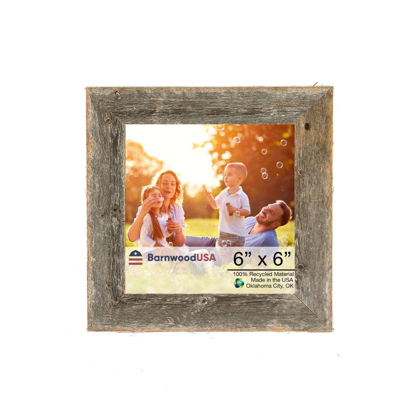 6x6 Barn Wood Standard Wall Frame