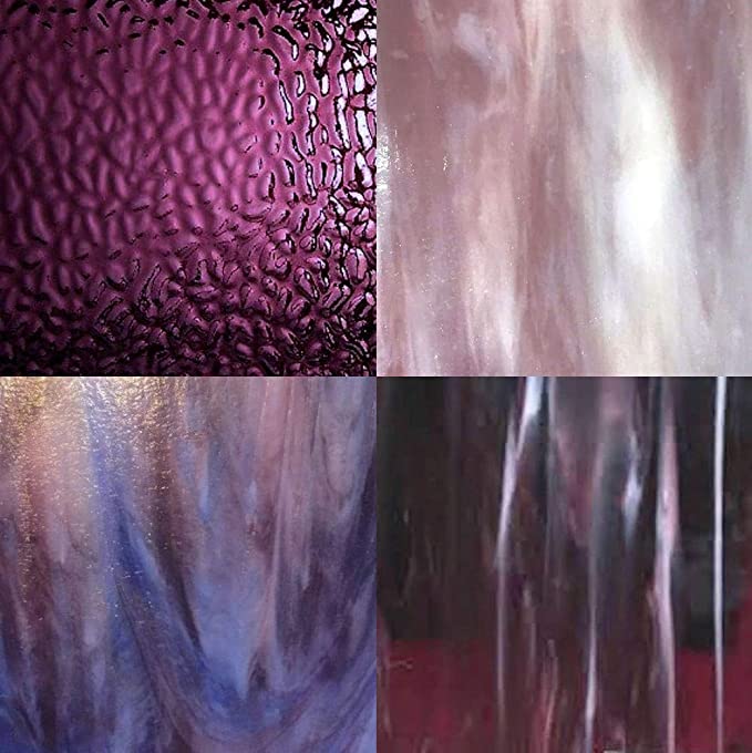 Purple Color - Stained Glass Sheet Pack Options