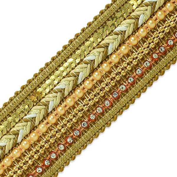 5 Yards of Tuva Woven Beaded Trim Michaels