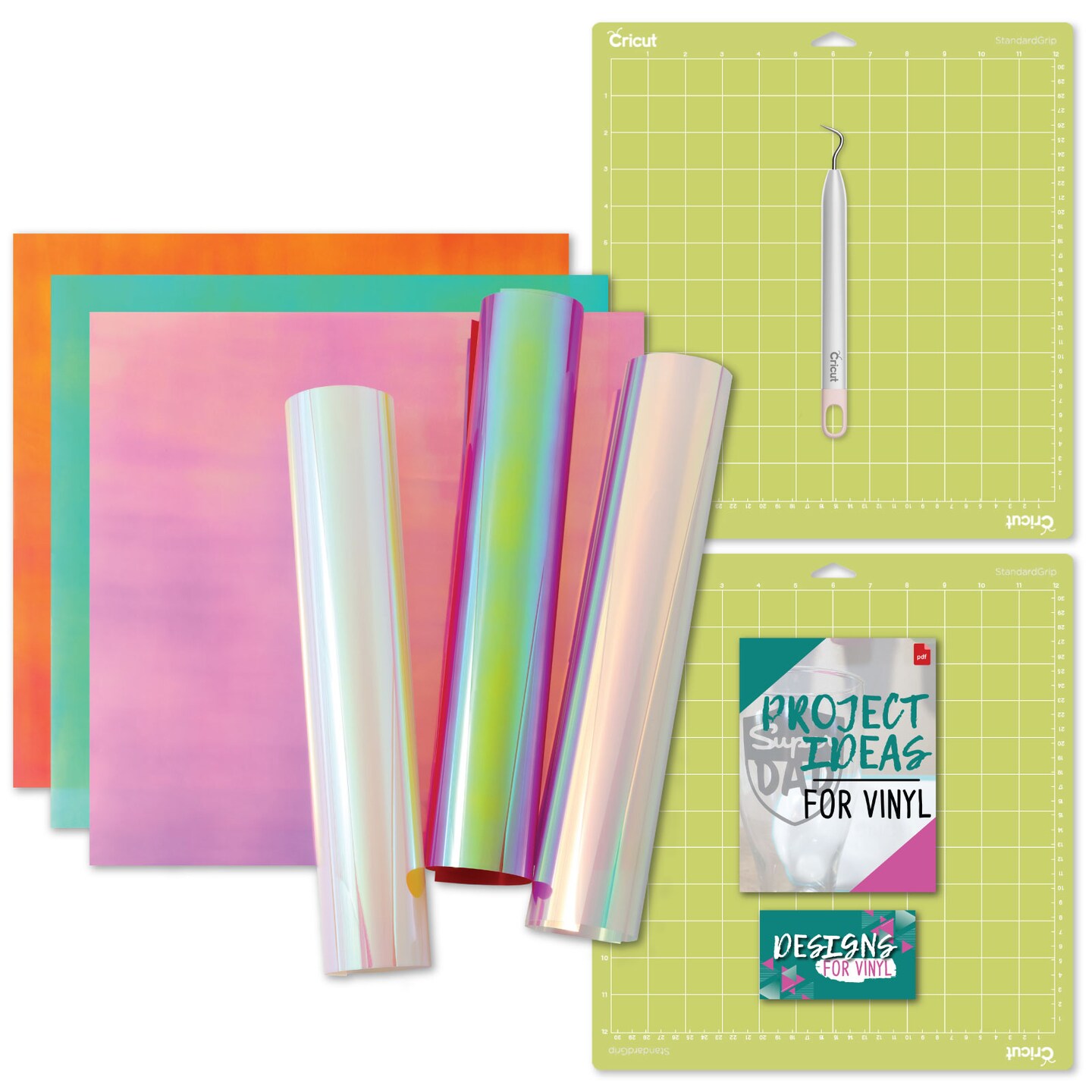 Cricut Holographic Ultimate IronOn 6ct with Standard Grip Mat and