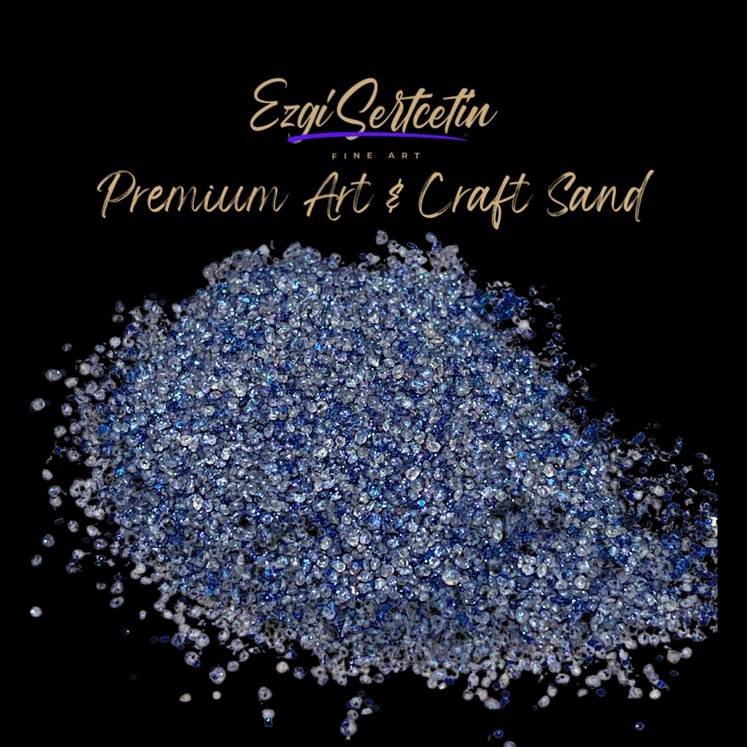 Premium Art Sand|Craft Sand|Unique Metallic-Neon Colors|Excellent Quartz Sand|10 oz|Excellent for Artwork|DIY|Sand Painting|Wedding Decoration|Vaze Filling|Ezgi Sertcetin