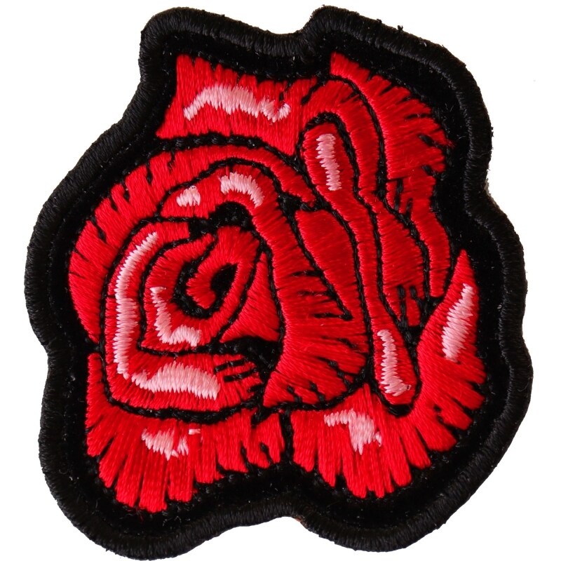 Embroidery Patches For Clothing Iron on Patch Flower Bee Applique clothes  Stickers Red Pink Butterfly Rose Cute Animal