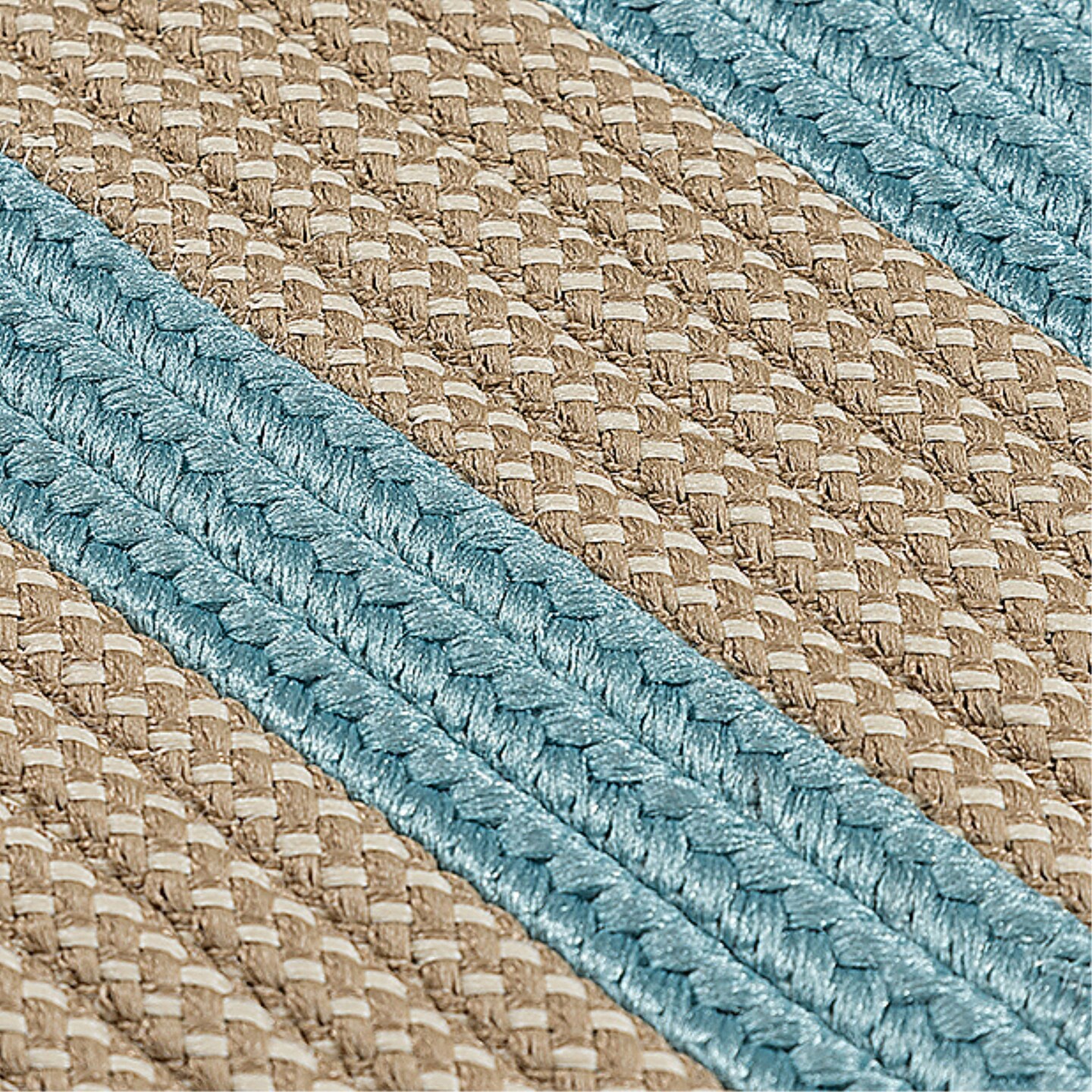 BT49R024X096S Boat House Light Blue 2'x8' Rug, 100 Polypropylene