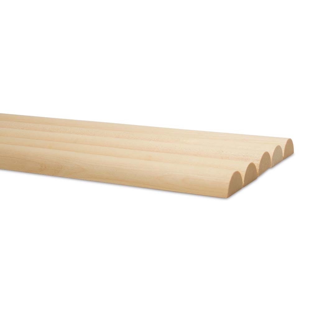 Split Wood Dowel Rods, Multiple Sizes Available, Unfinished for DIY Refacing | Woodpeckers