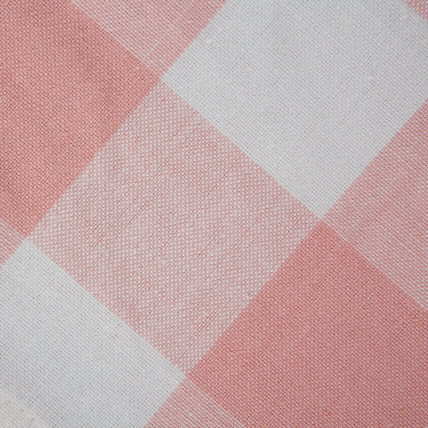 DII Pink Buffalo Check Table Topper 40x40