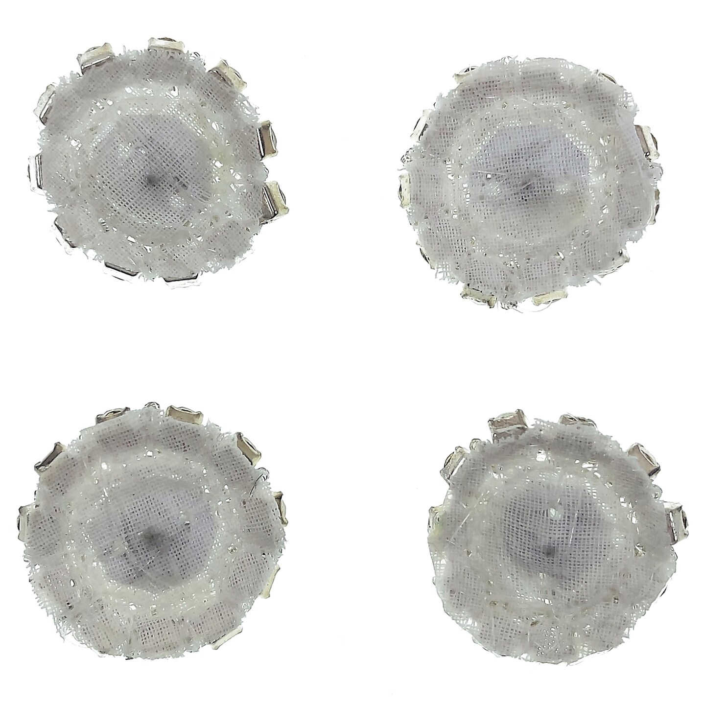 1&#x22; Round Rhinestone Applique/Patch Pack of 4