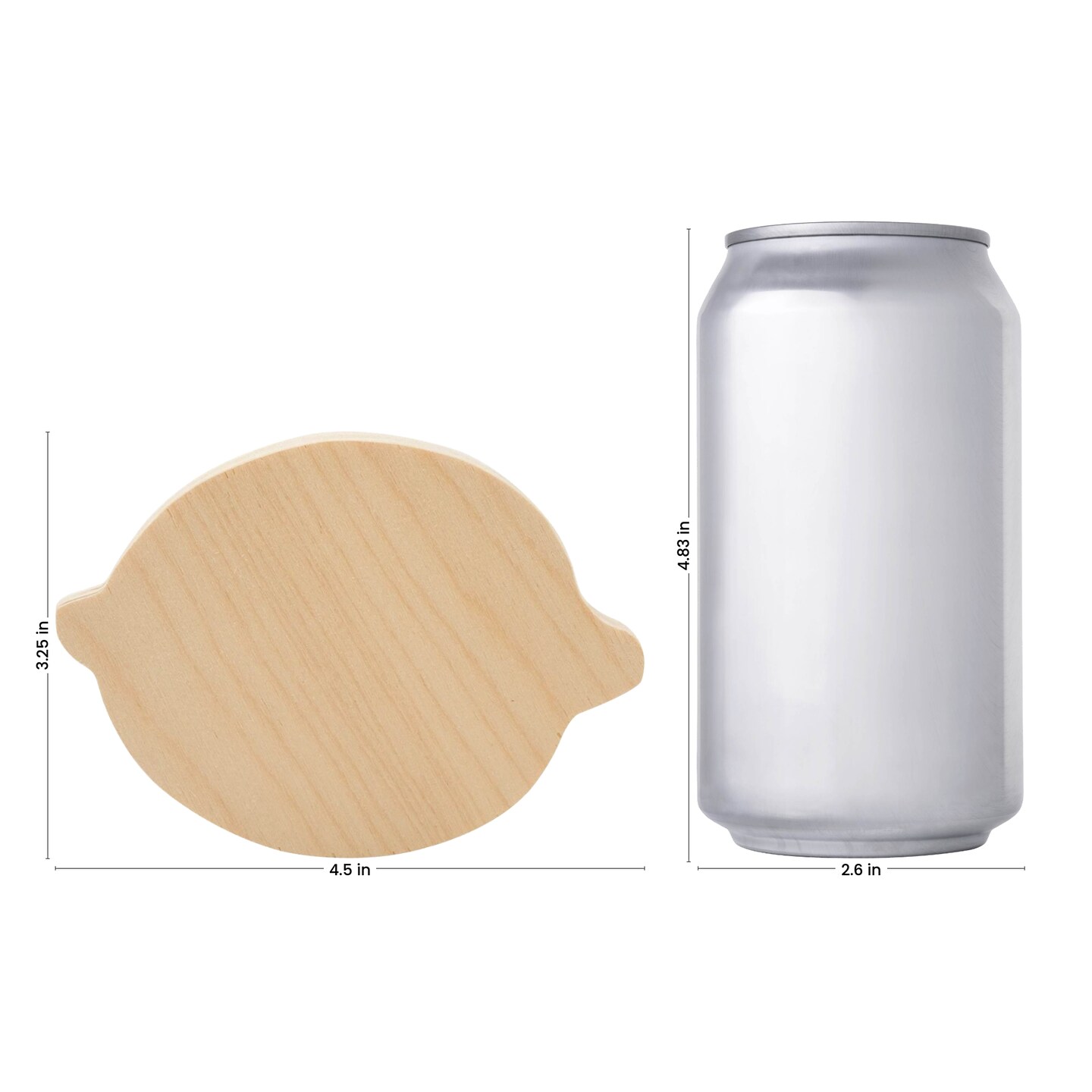 Lemon Tiered Tray Decor 41/2", Chunky Blank Wood Shape for Crafts Woodpeckers Michaels