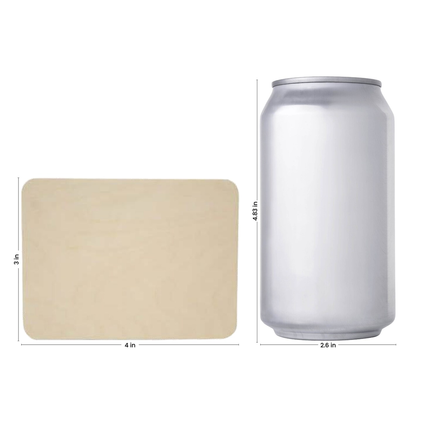 Wood Rectangle Plaque , 1/4 Thick Rounded Edged Blank Wood Sign | Woodpeckers