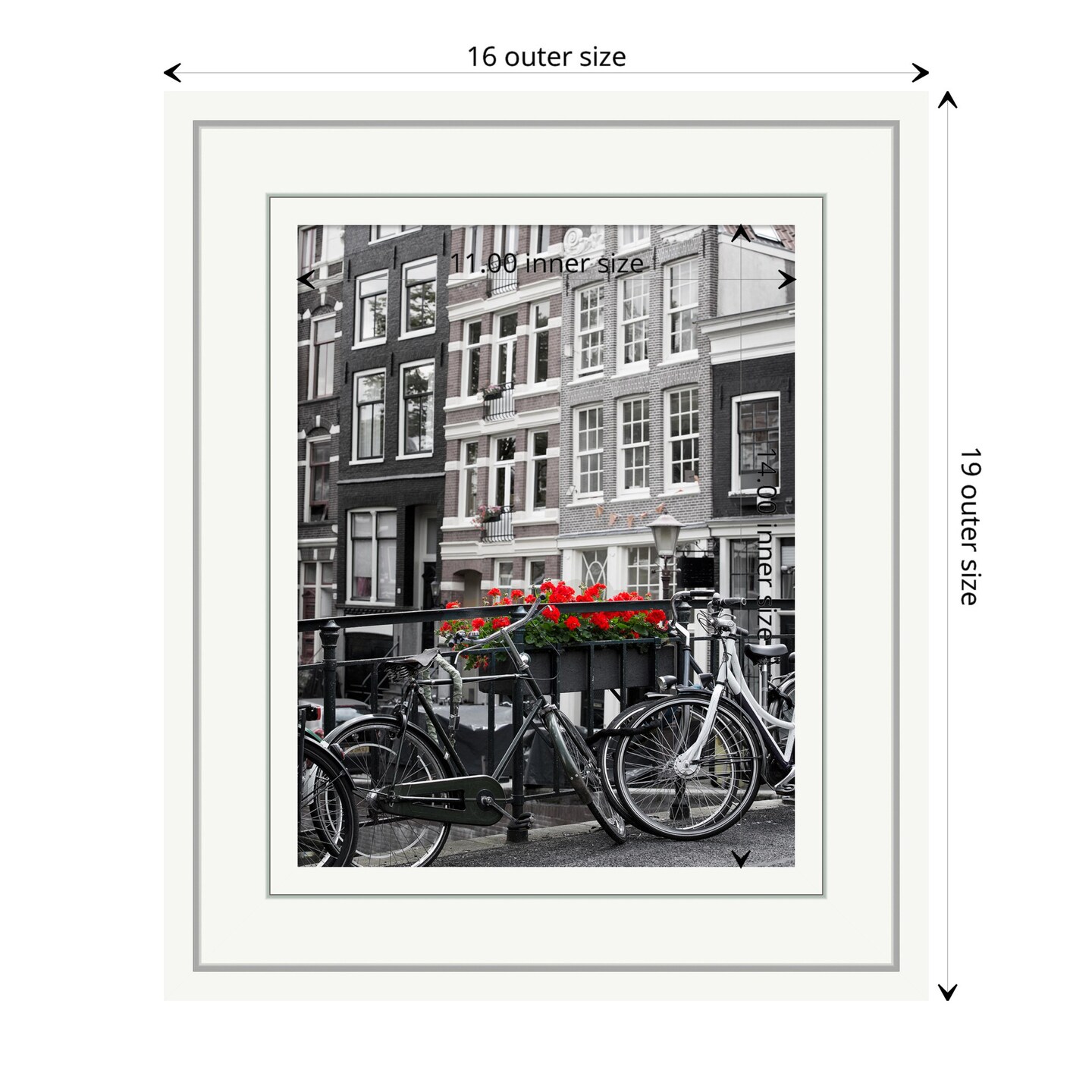 Craftsman White Wood Picture Frame