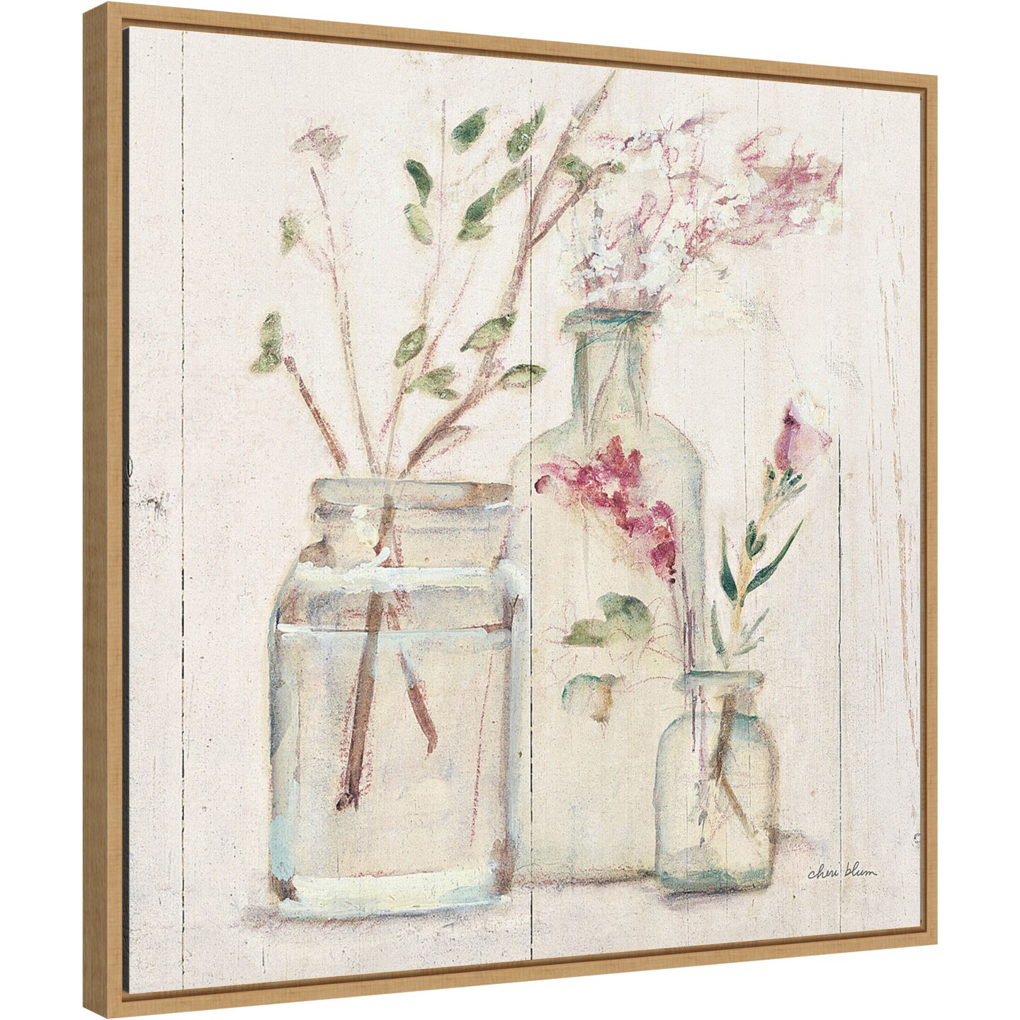 Blossoms on Birch VI by Cheri Blum Canvas Wall Art Print Framed | Michaels