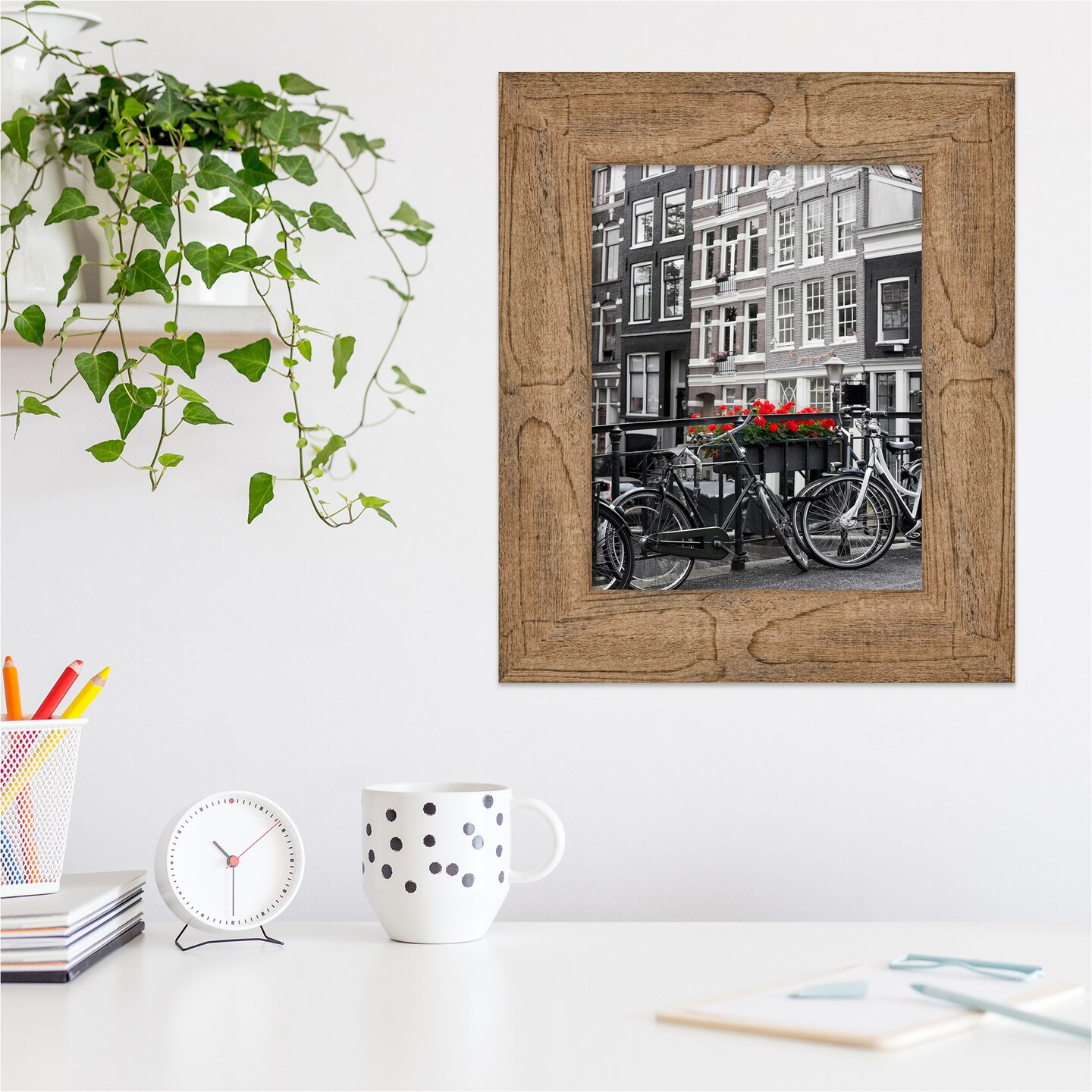 Owl Brown Wood Picture Frame