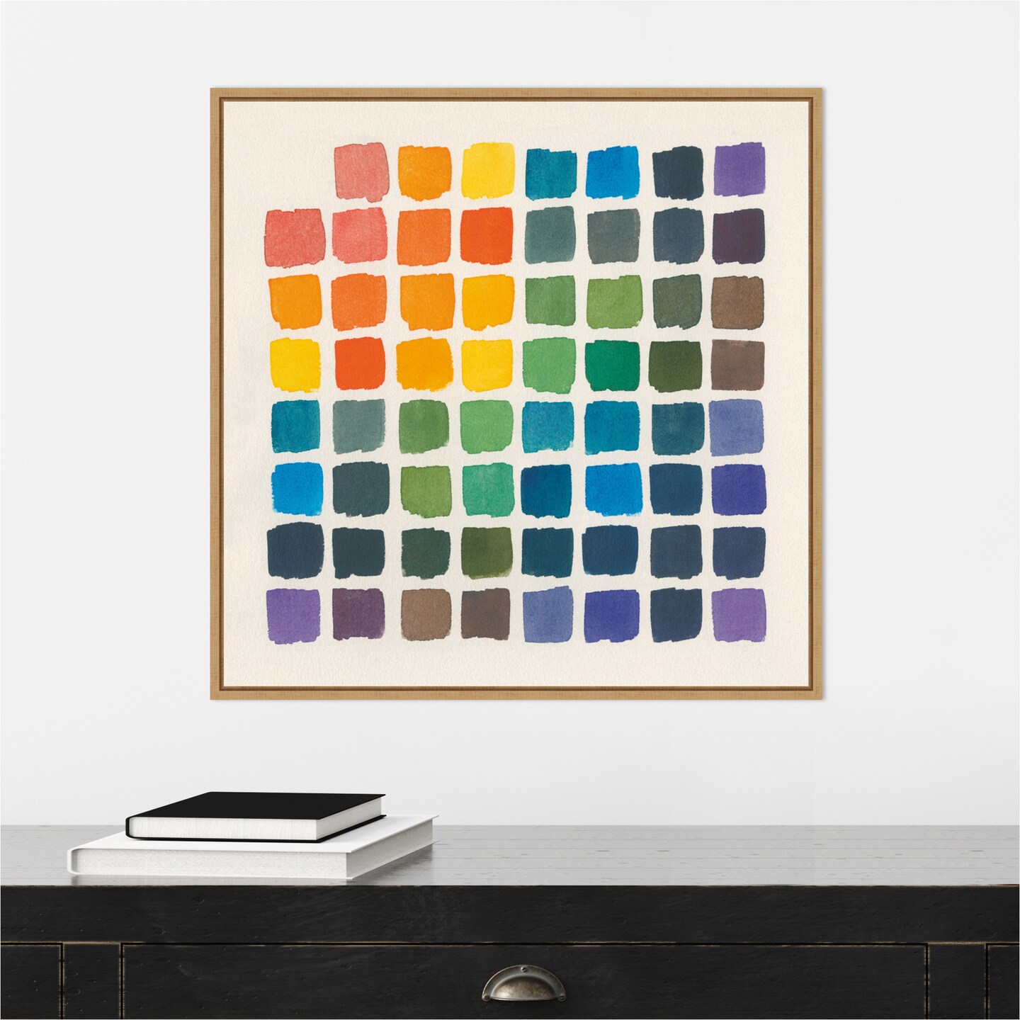 Color Chart by Wild Apple Portfolio Canvas Wall Art Print Framed