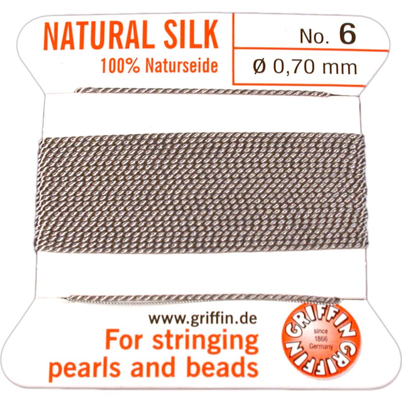 Griffin Pure Silk Beading Cord with Needle - 2m – Beadazzle Bead Outlet