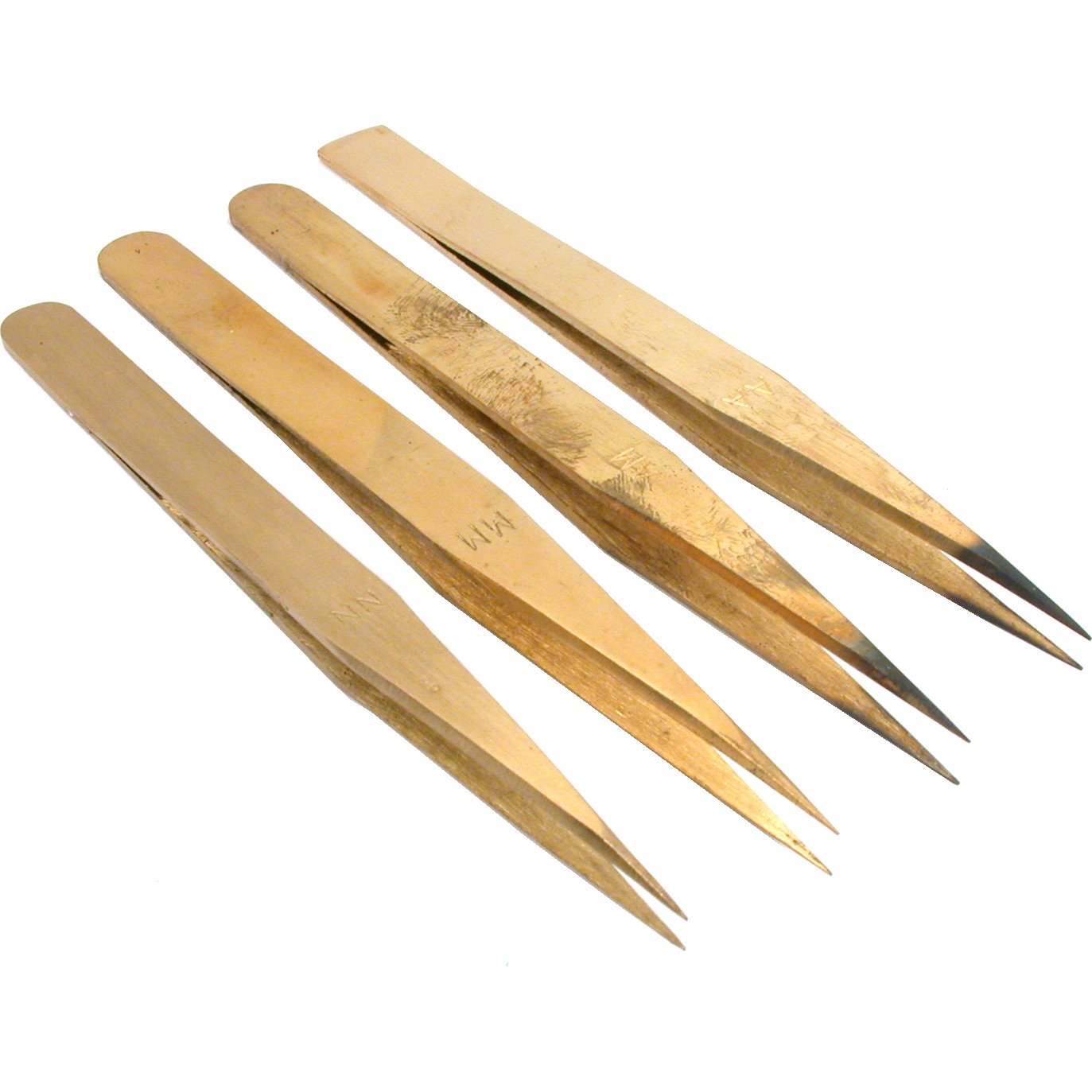 4 Anti-Magnetic Tweezers Pocket Watch Battery Tools