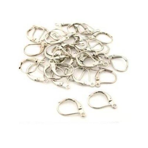 36 Lever Back Earring Parts Nickel Plated Jewelry