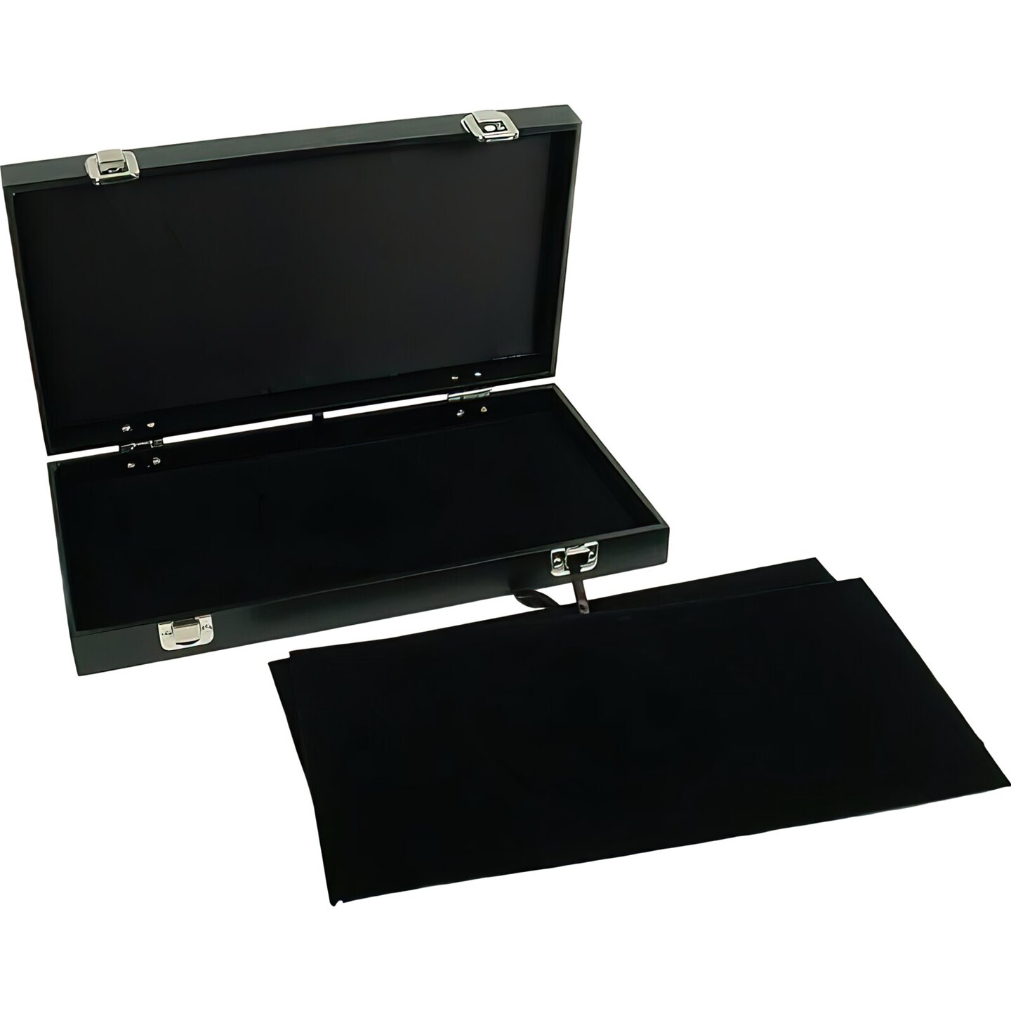 black travel display case