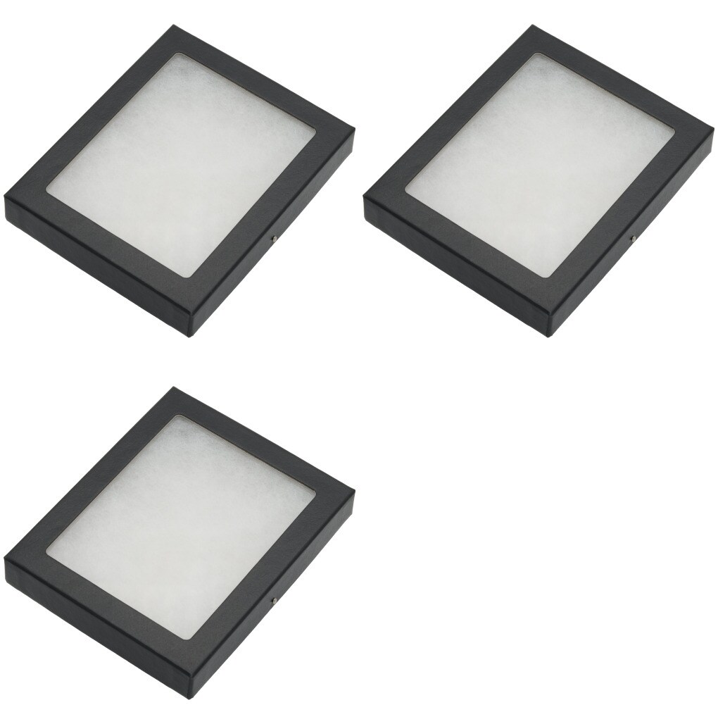 Display Cases Mount Frame Case with Glass Top 5 1/2" x 4 1/2" x 3/4" Pack of 3